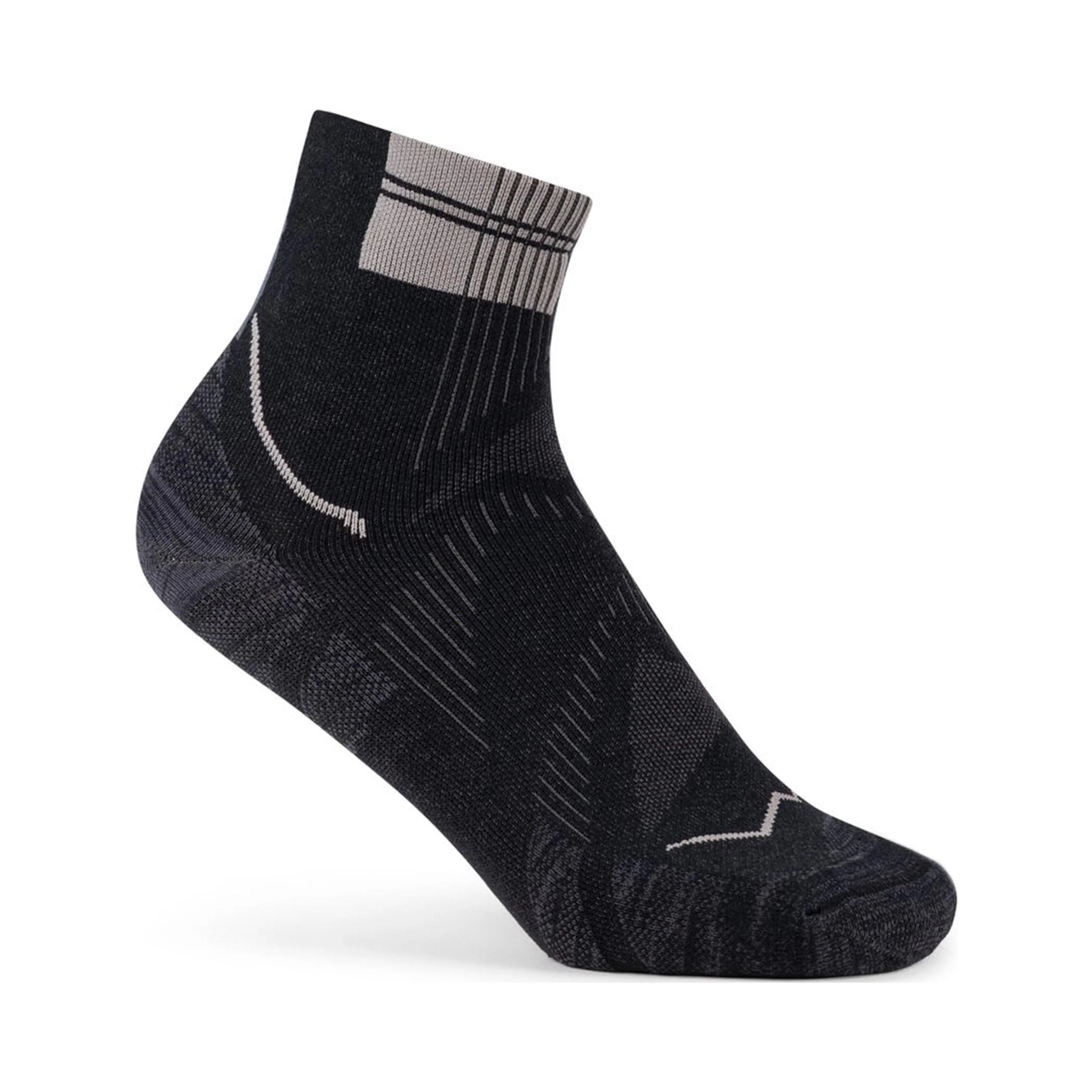 Coolnet Quarter Skarpety do biegania Unisex-czarny