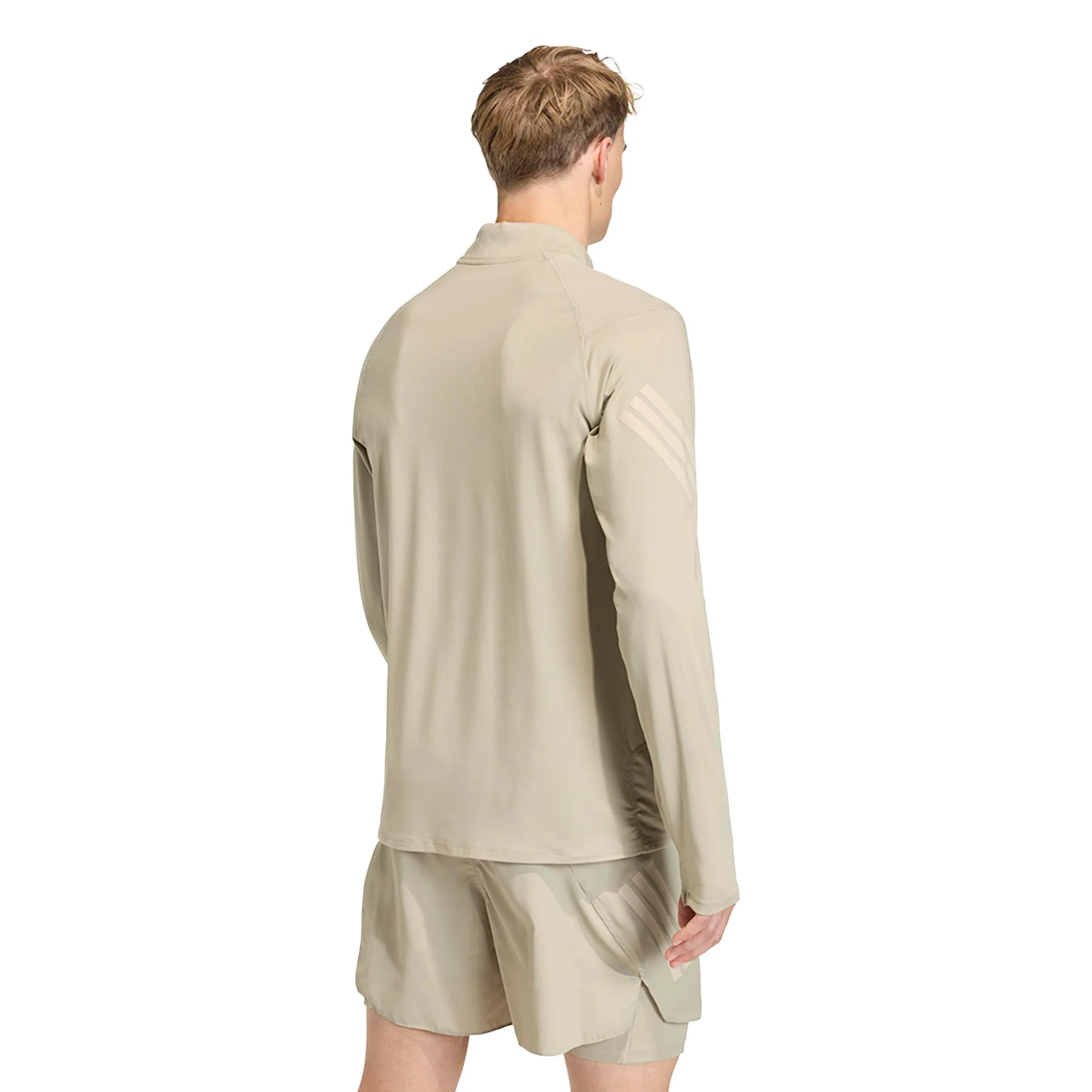 adi365 Zip Koszulka do biegania Mężczyźni-khaki - Image 3