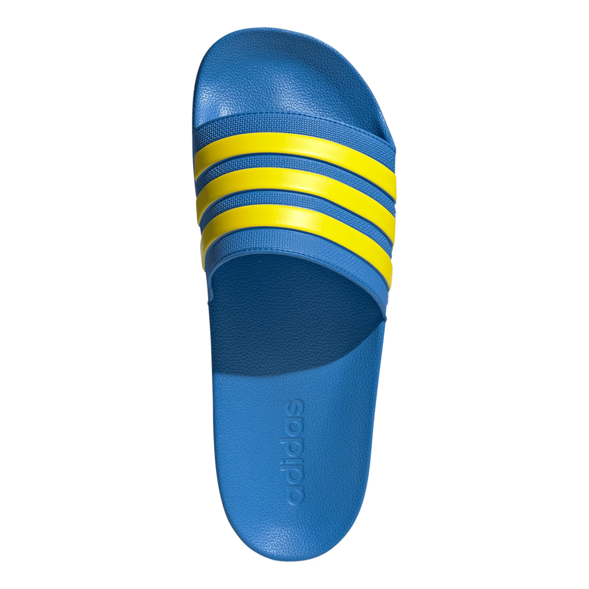 Adilette Shower Klapki kąpielowe Unisex - niebieski, żółty - Image 3