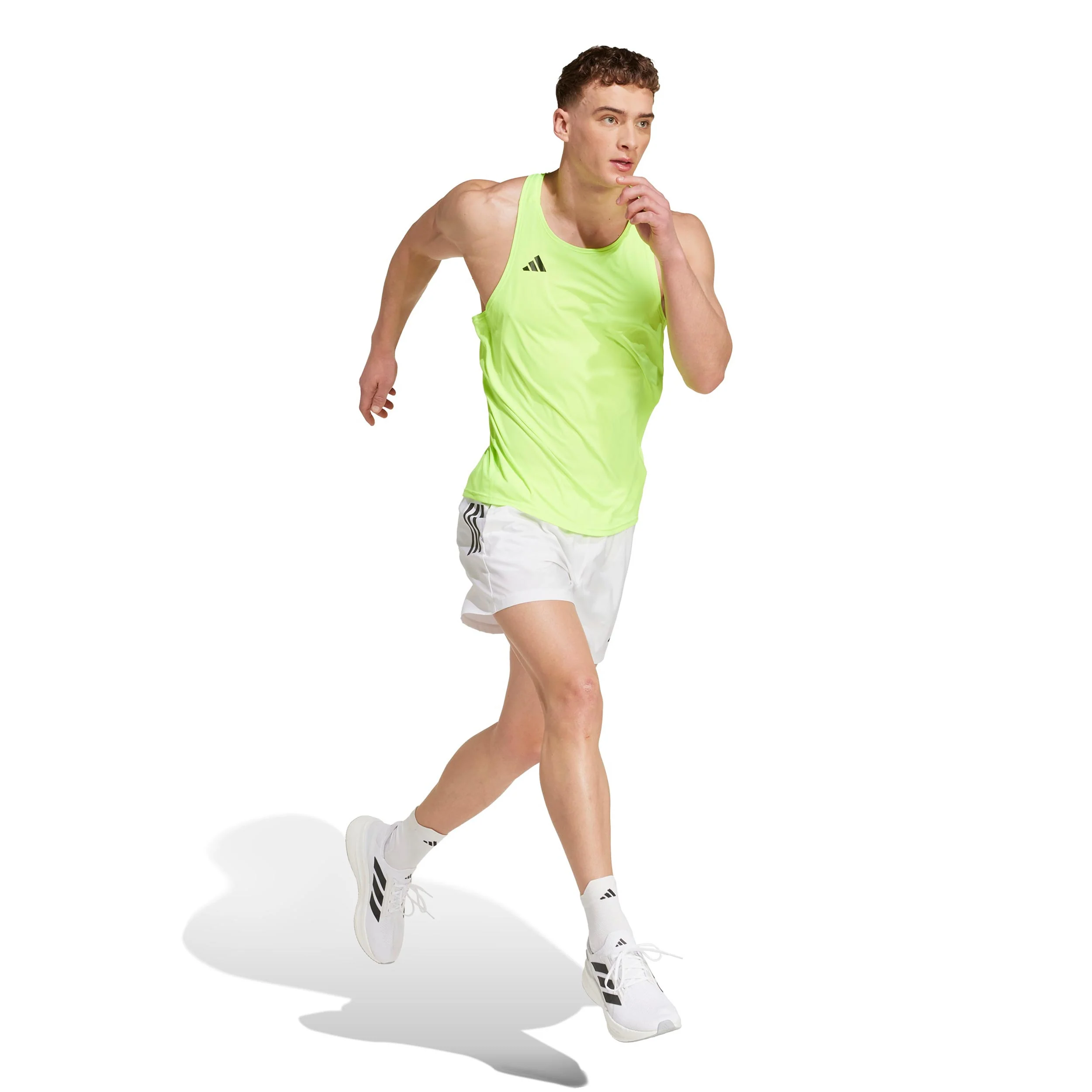 adizero Essential Koszulka do biegania Mężczyźni-neonowy żółty - Image 4