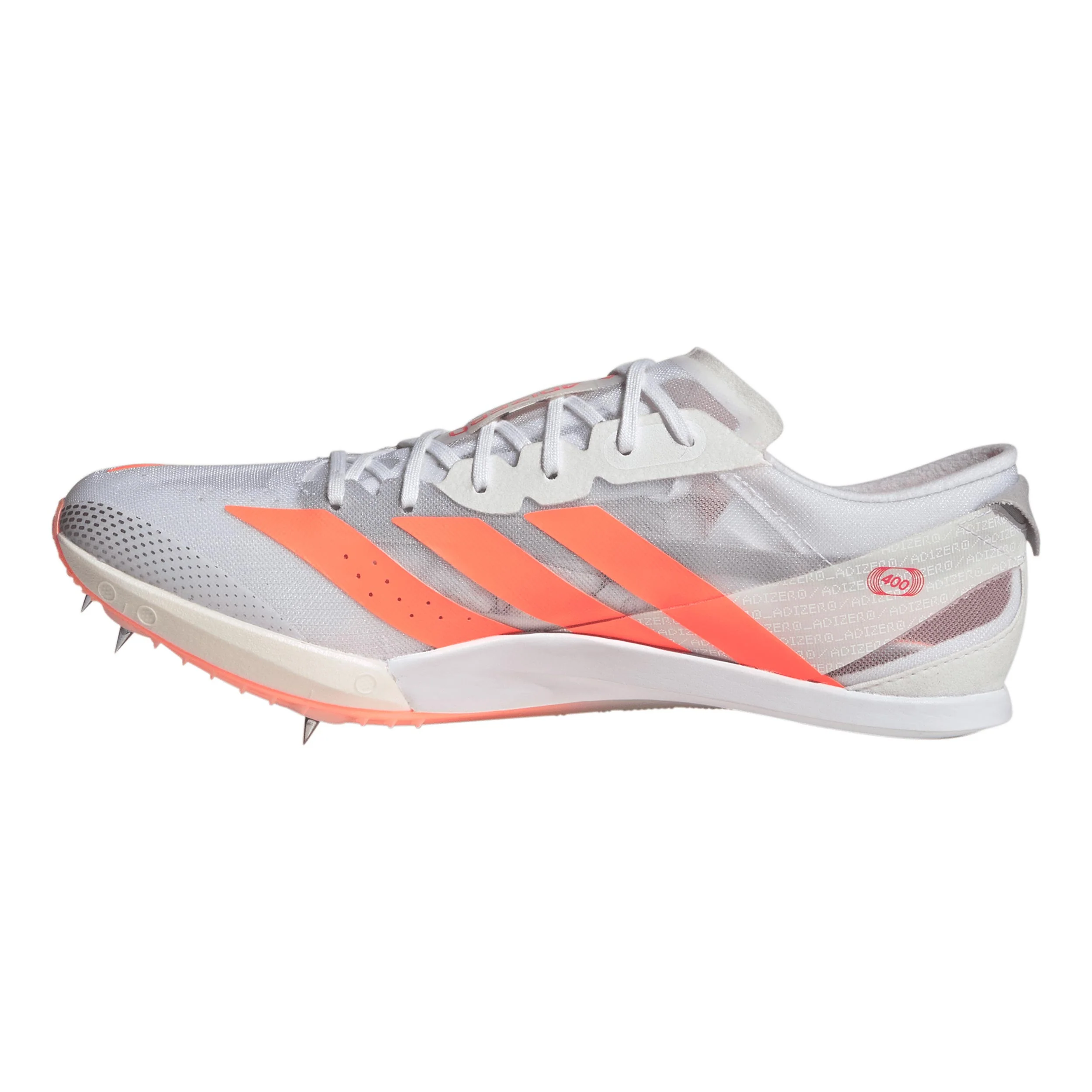 Adizero Finesse But z kolcami Unisex - biały, czerwony - Image 2