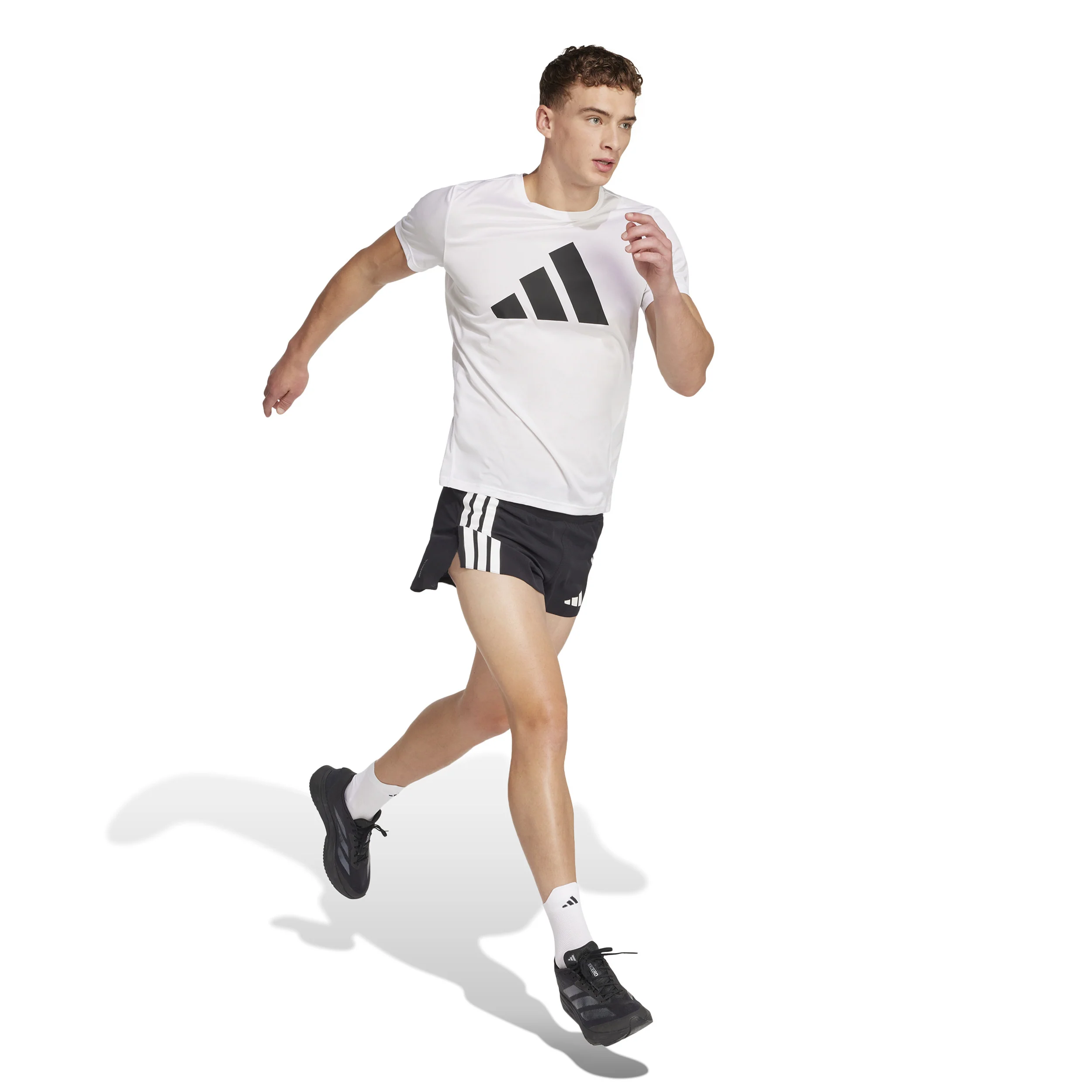 adizero Gel 3in Spodenki do biegania Mężczyźni - czarny, biały - Image 4