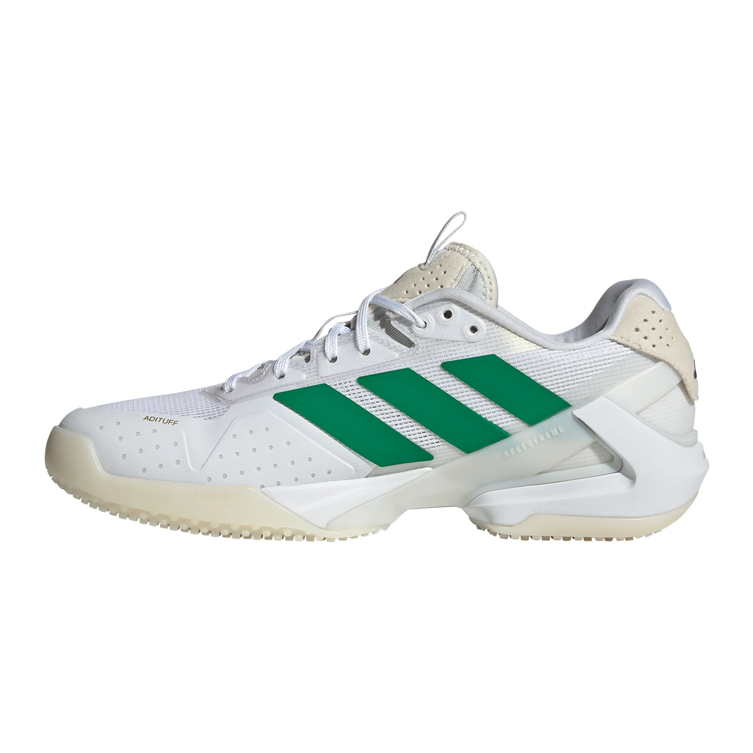 adizero Ubersonic 5 buty do tenisa trawie Kobiety - biały, zieleń - Image 2