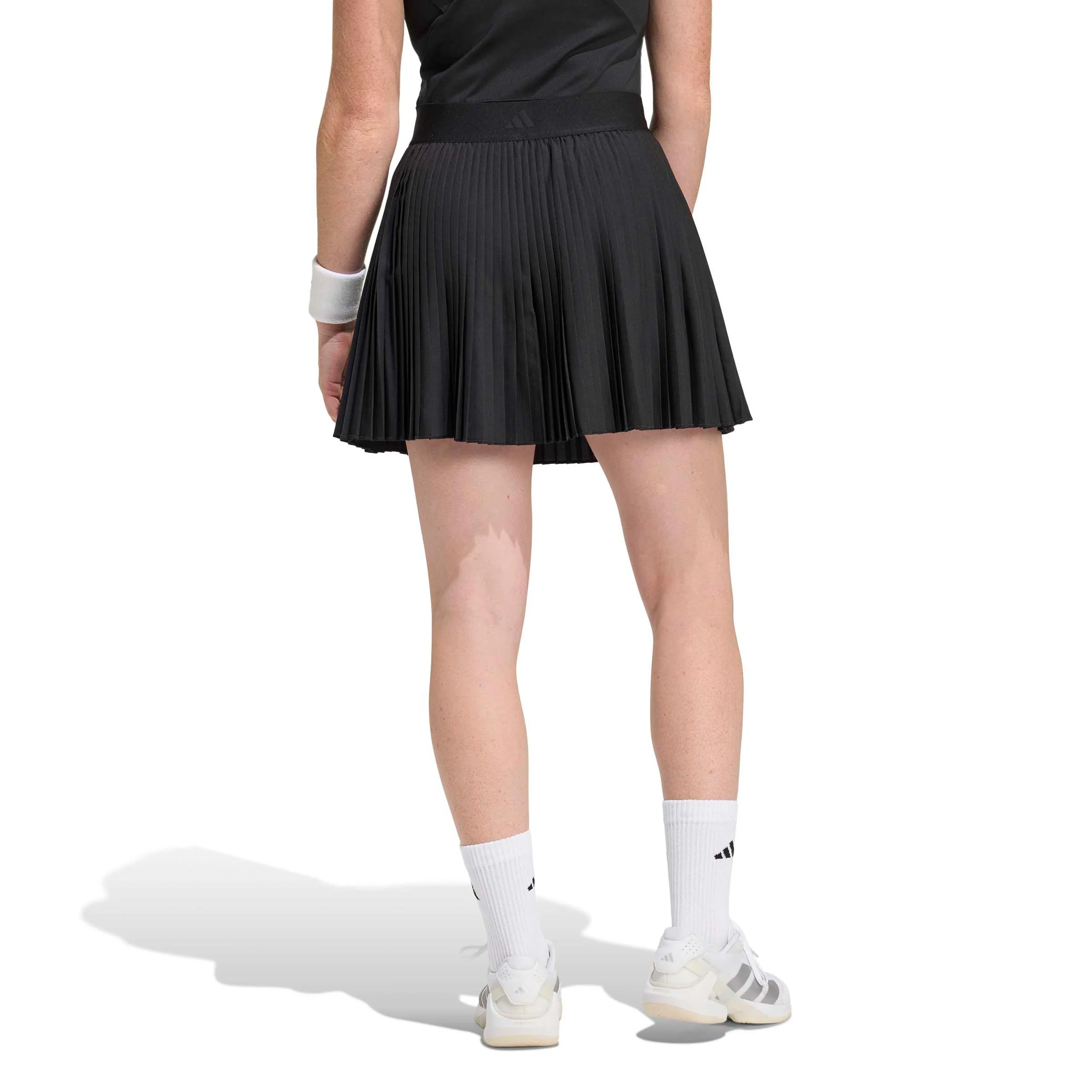 Club Pleated Long Spódnica Kobiety-czarny - Image 3
