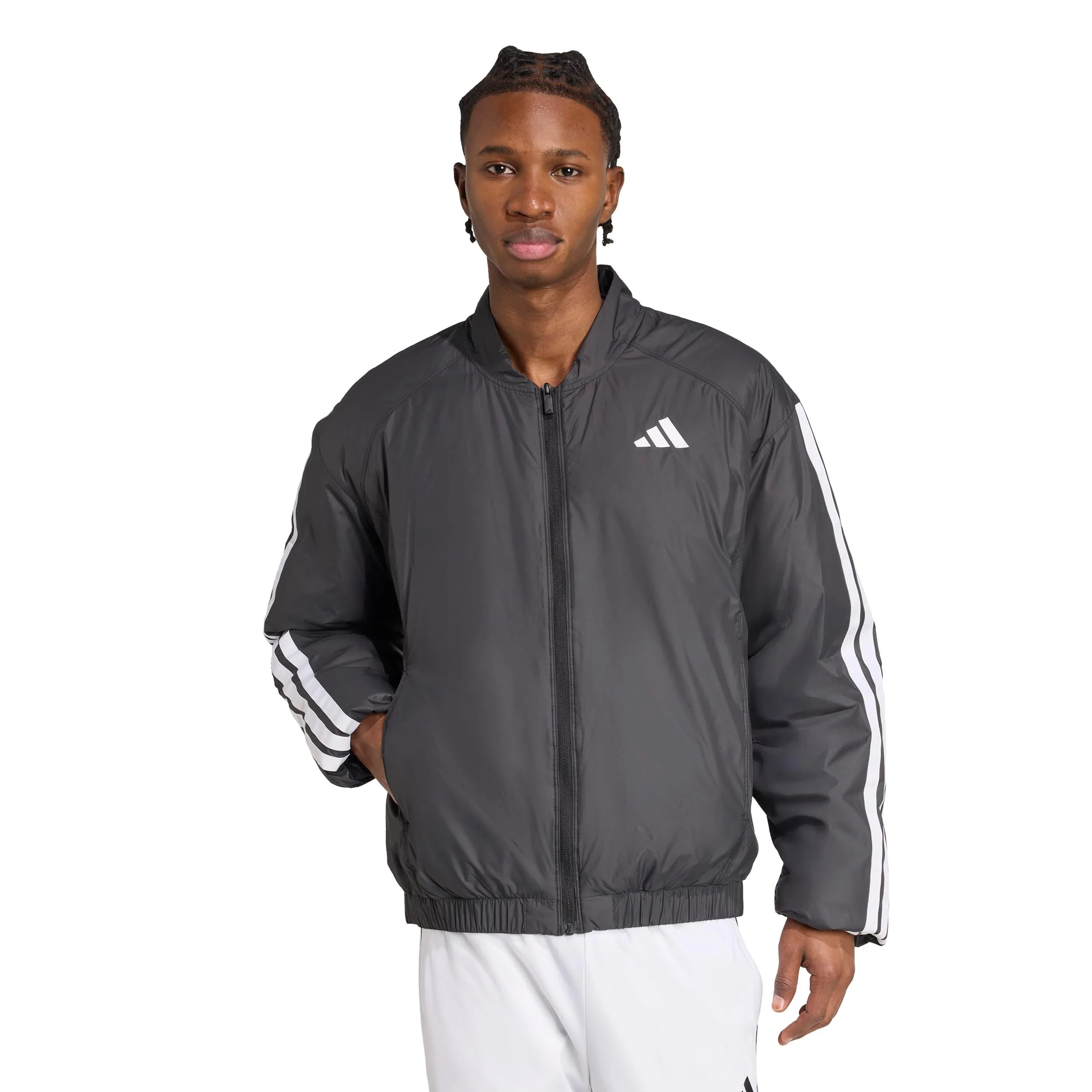 Essential 3Stripes Kurtka Treningowa Mężczyźni-Czarny - Image 2
