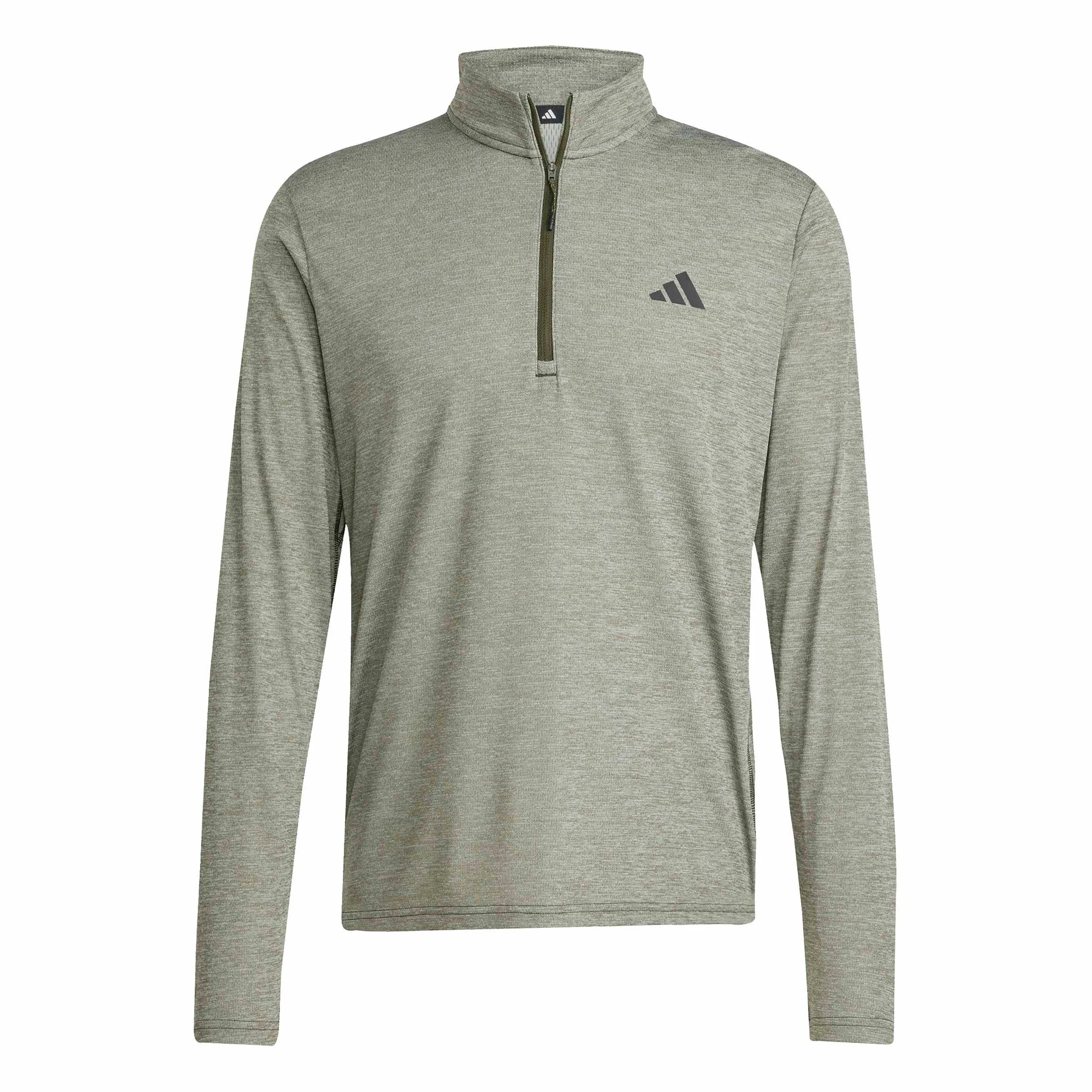 Essentials 1/4 Zip Długi Rękaw - ciemnozielony
