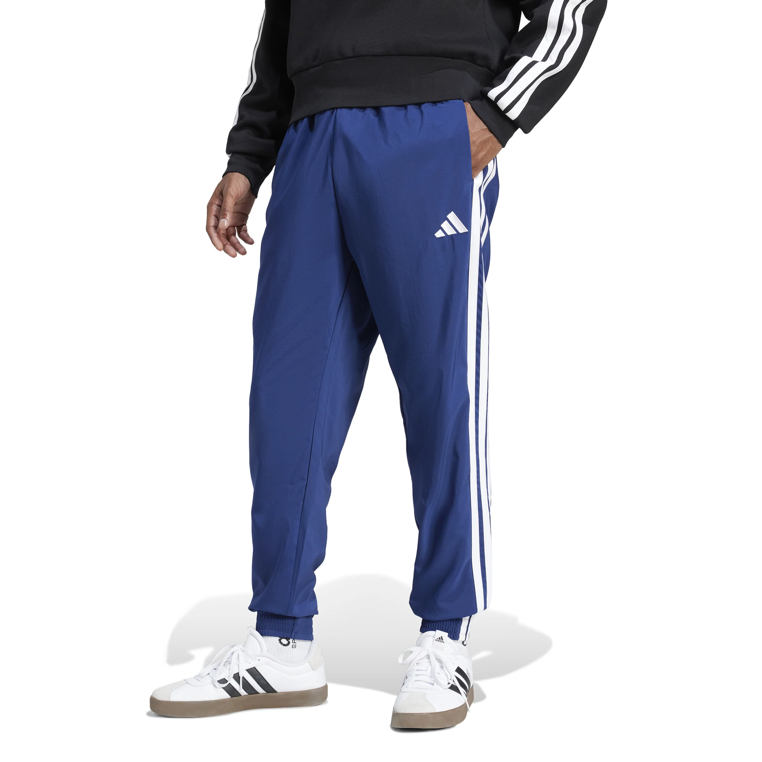 Essentials 3Stripes Woven Spodnie dresowe Mężczyźni - niebieski - Image 2