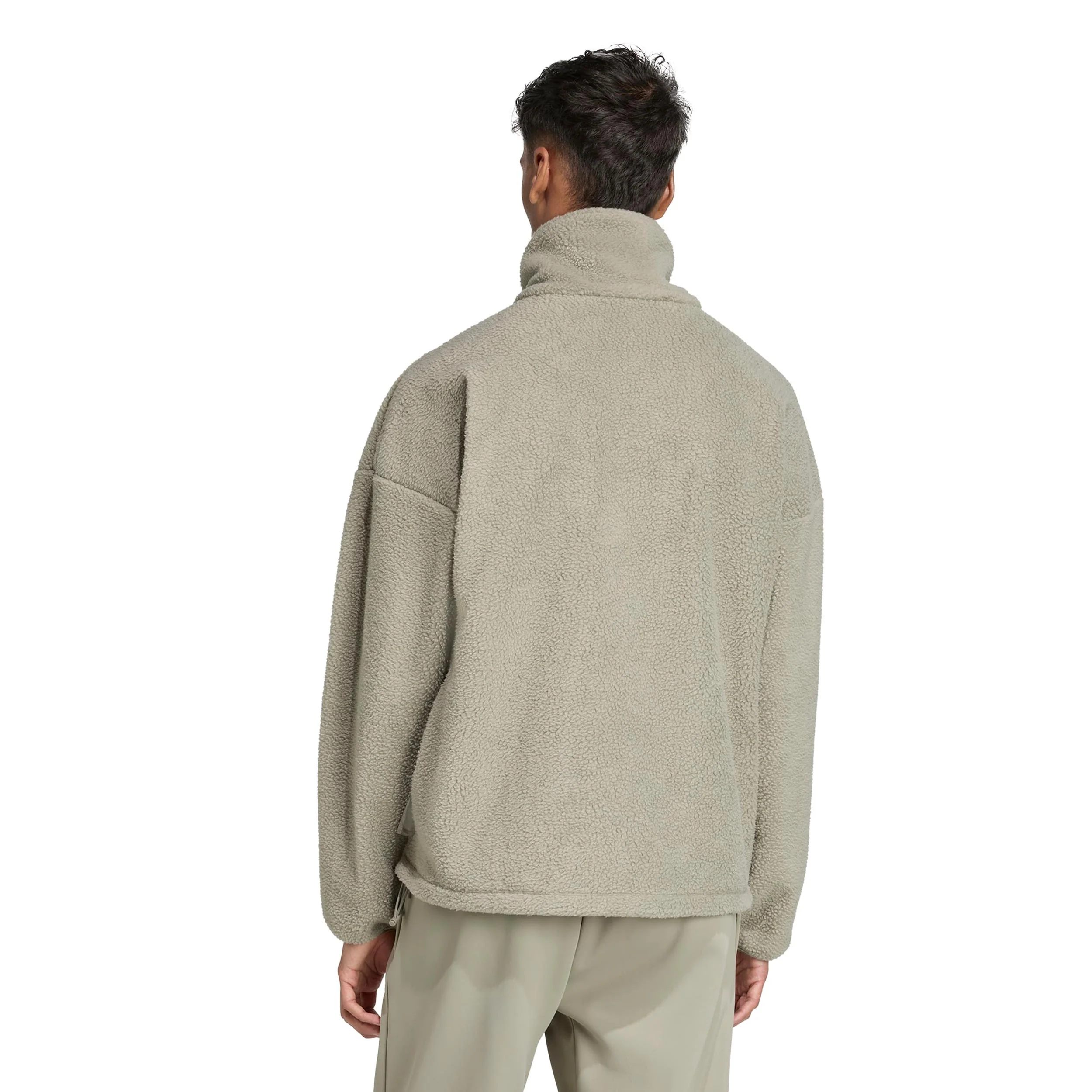 Fleece Full-Zip Kurtka treningowa Mężczyźni-beż - Image 3