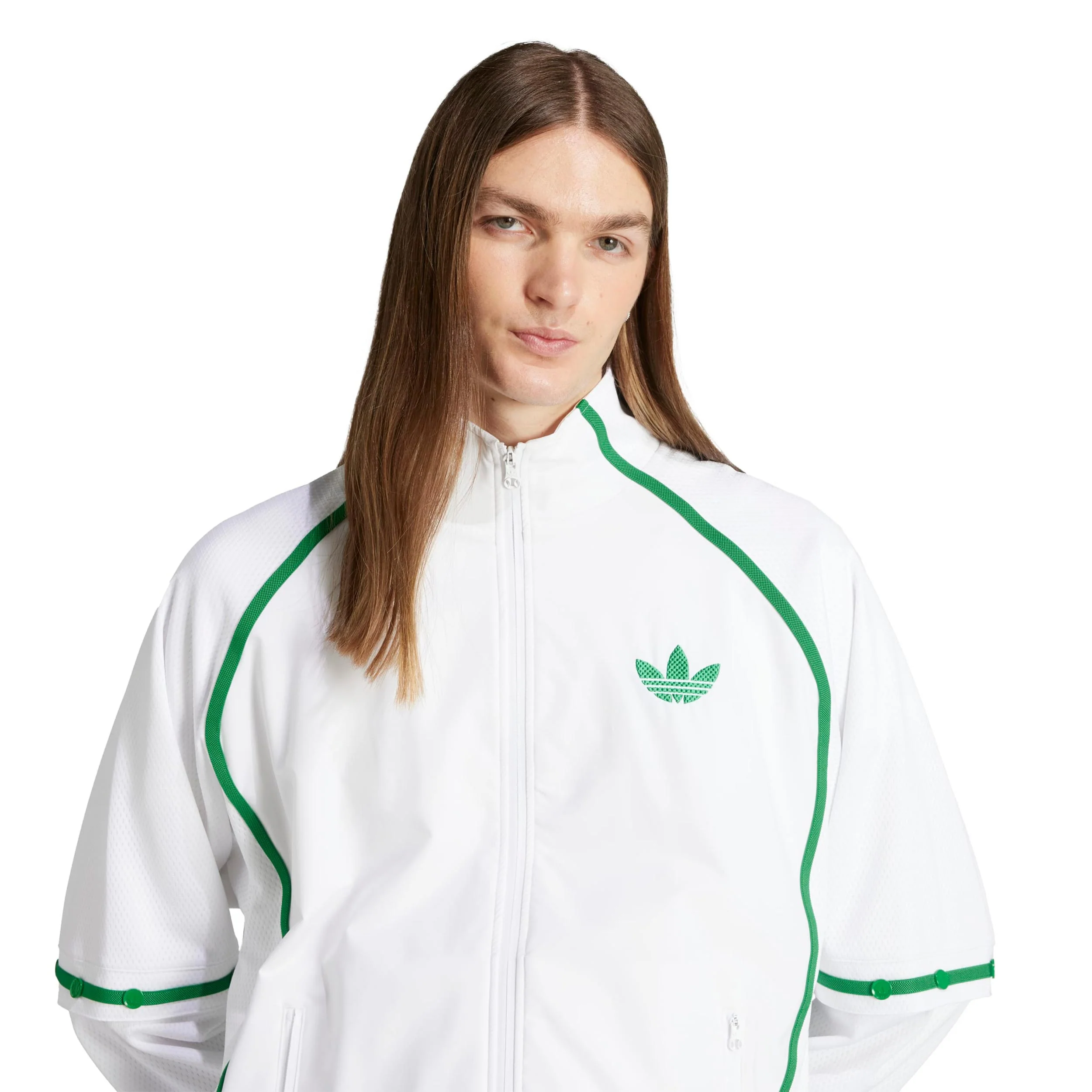 Kurtka Treningowa Mężczyźni-Biały,Zieleń - Image 4