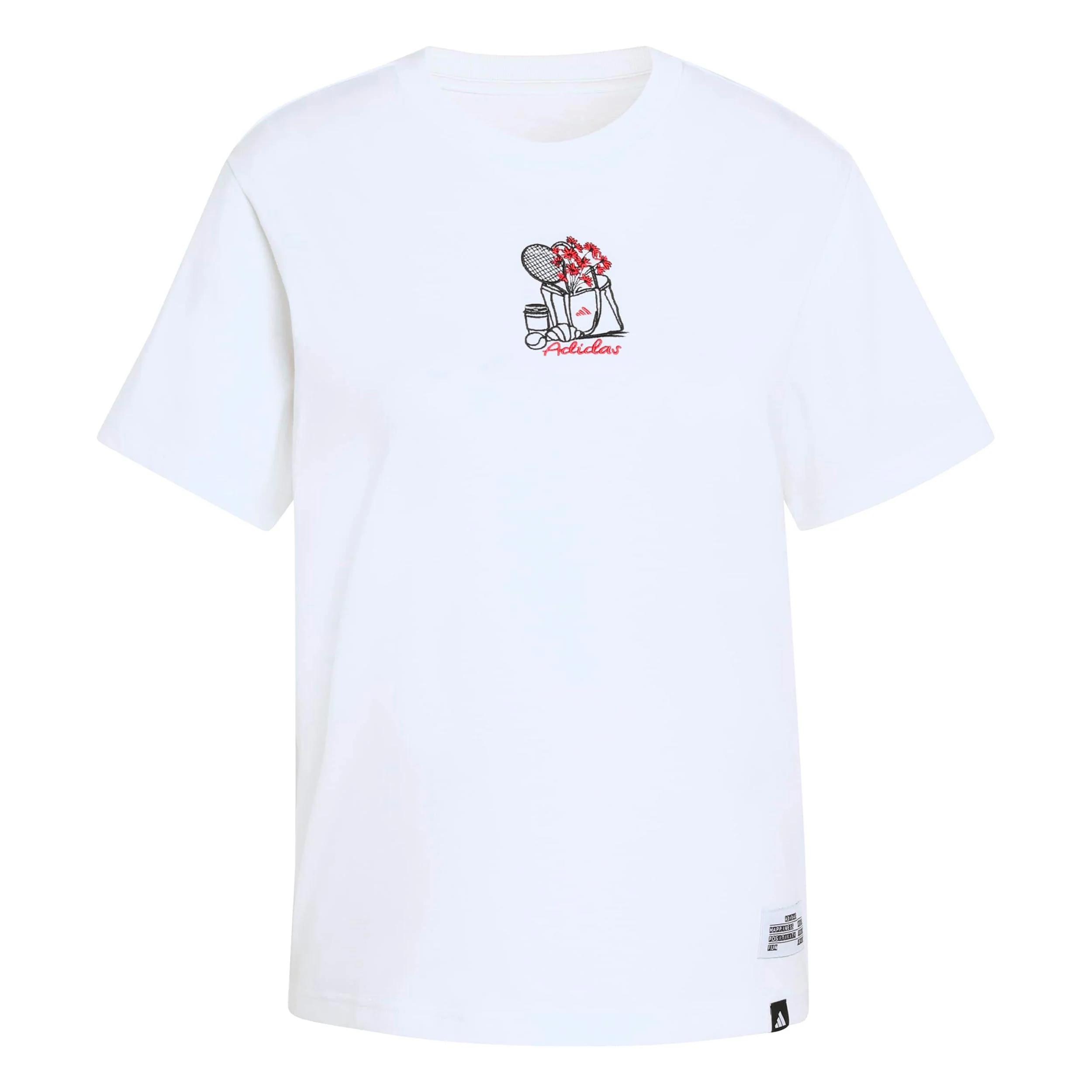 MINI Embroidery Graphic Koszulka Kobiety - biały, wielokolorowy