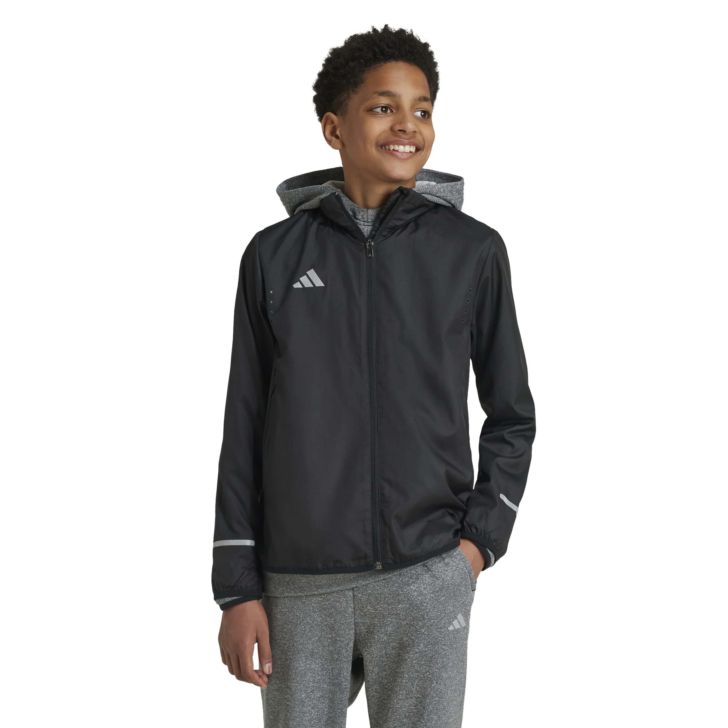 Teamwear WindReady Kurtka do biegania Dzieci - czarny, - Image 2