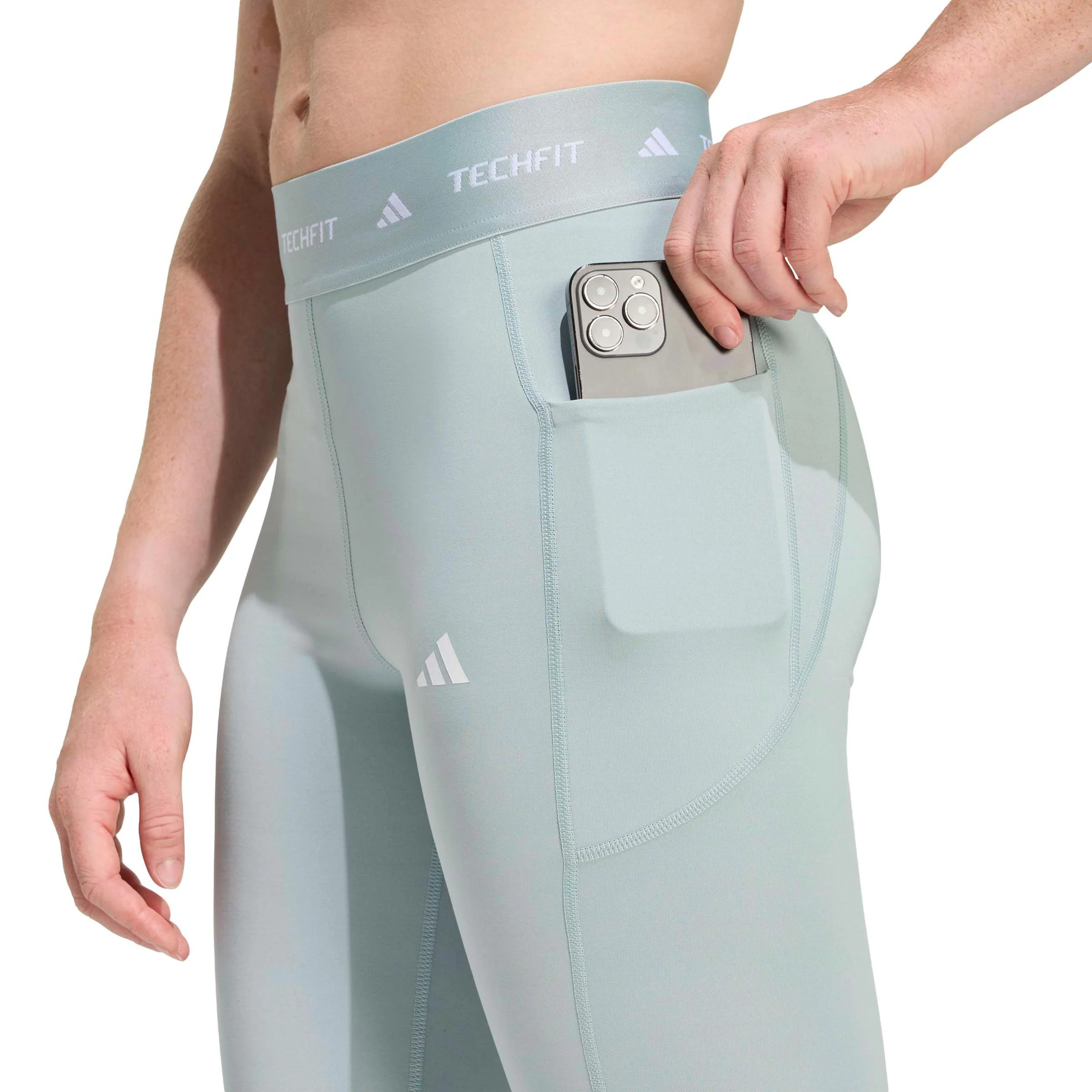 TECHFIT Stash Pocket Getry Kobiety-szałwia - Image 5