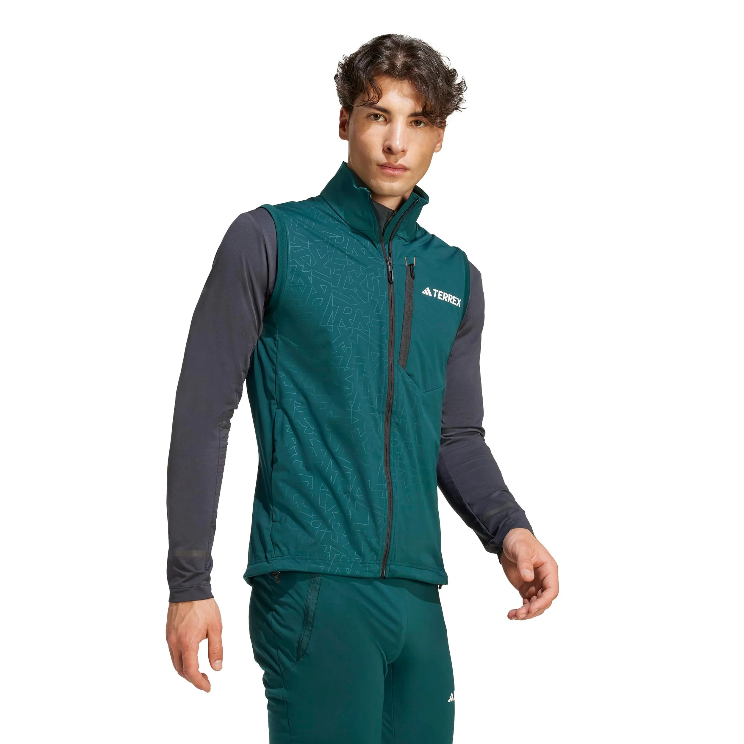 Terrex XPR Softshell Kamizelka do biegania Mężczyźni-zieleń - Image 4