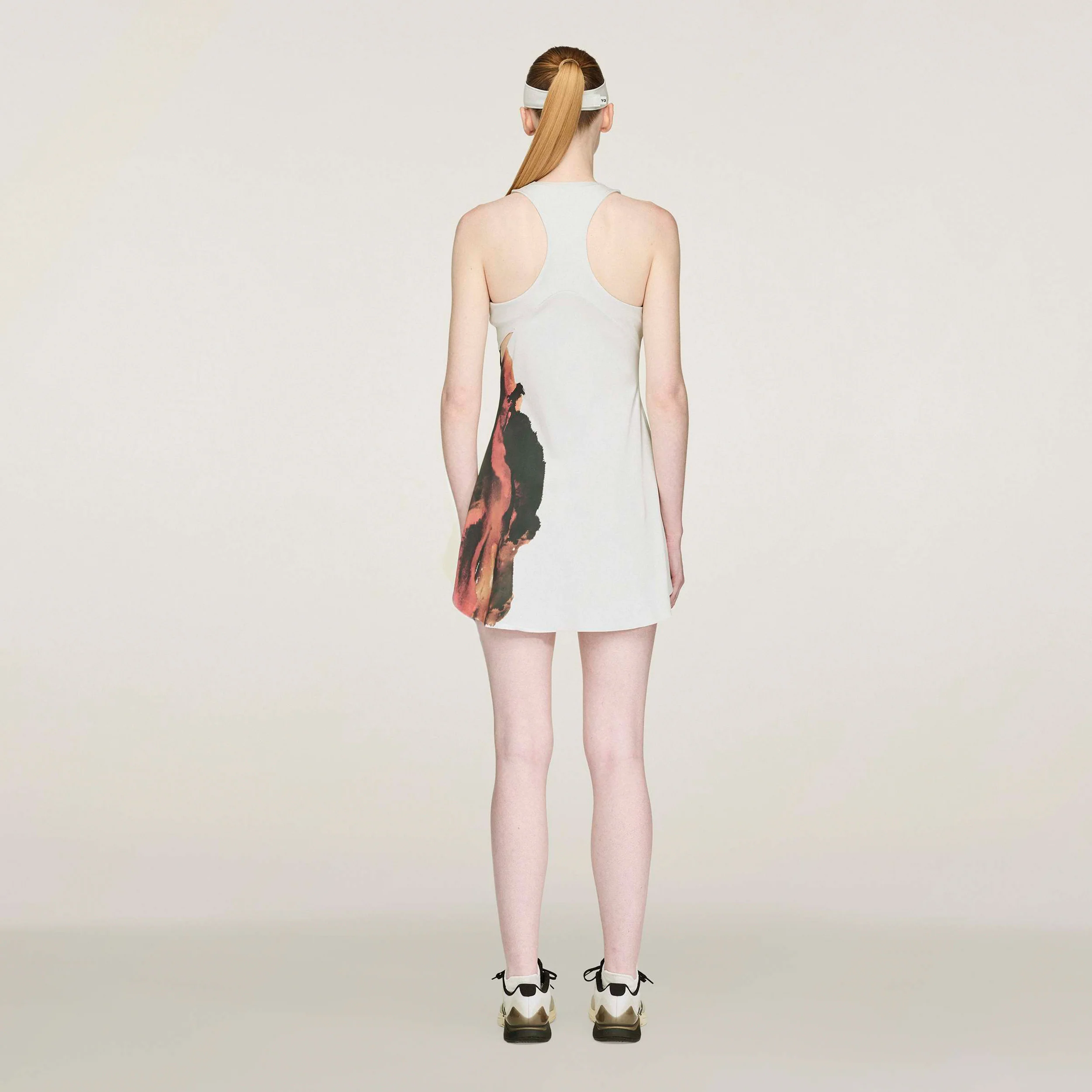 Y-3 Wow Sukienka Kobiety-Krem,Wielokolorowy - Image 3