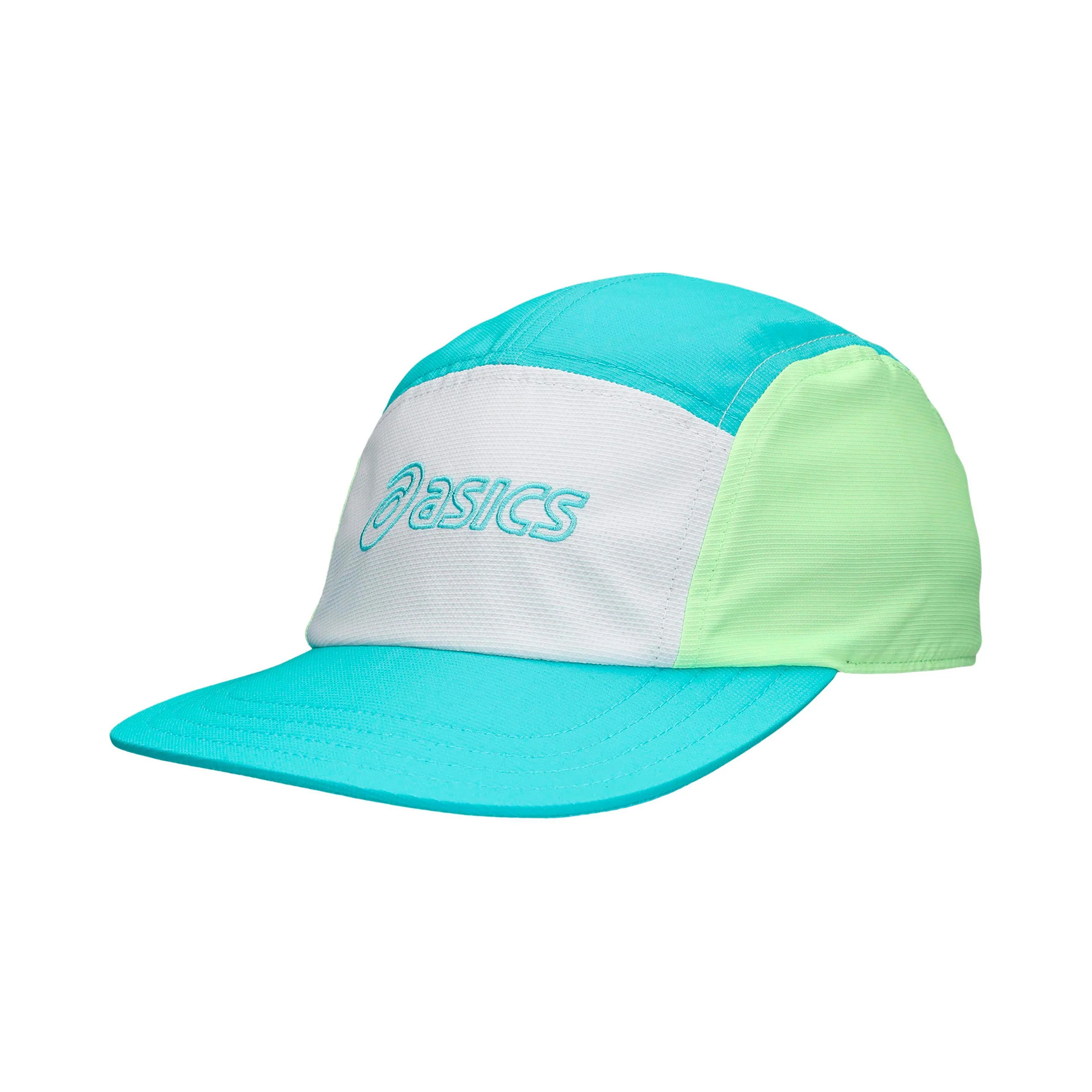 Asics 5 Panel  Czapka Unisex - turkus, neonowy zielony