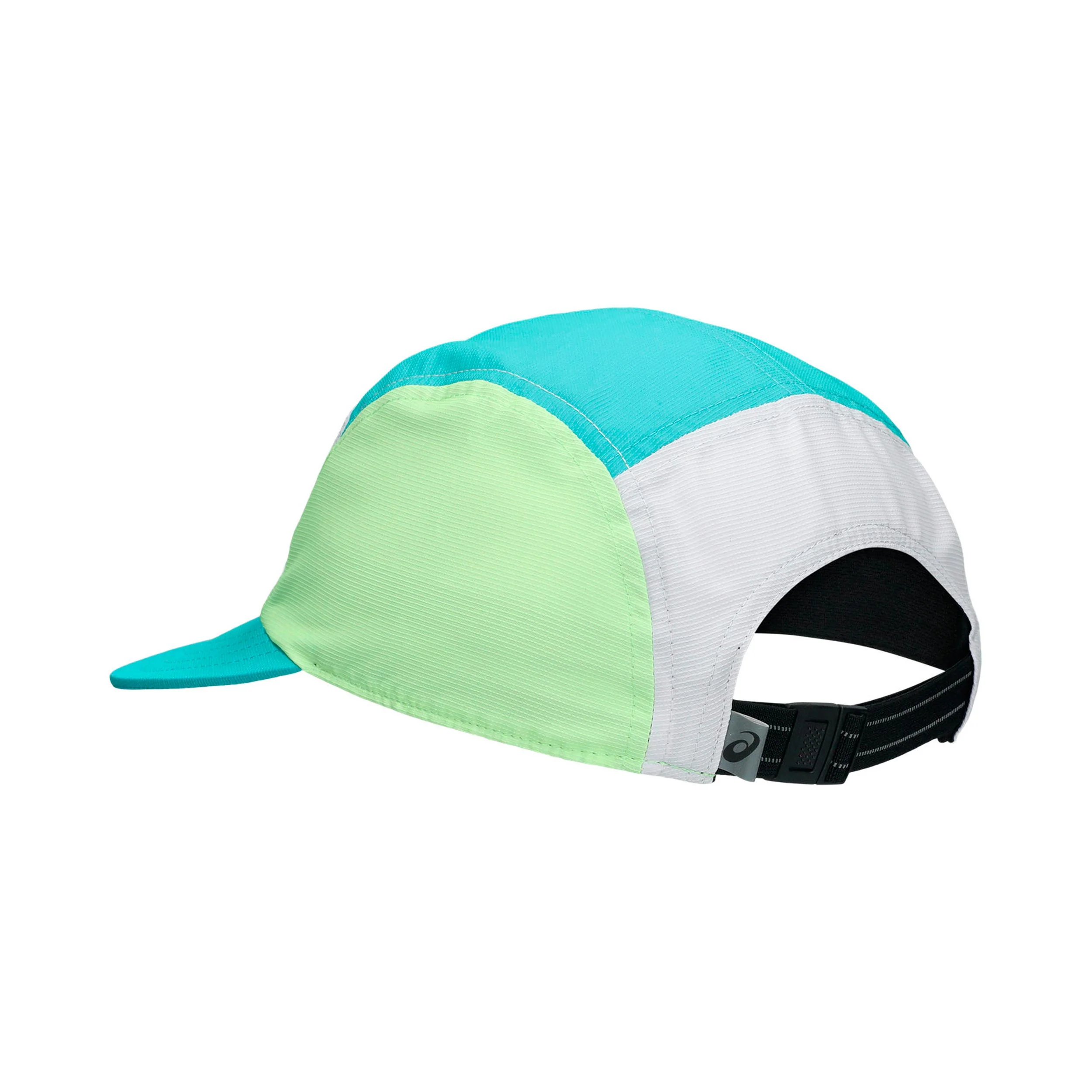 Asics 5 Panel  Czapka Unisex - turkus, neonowy zielony - Image 2