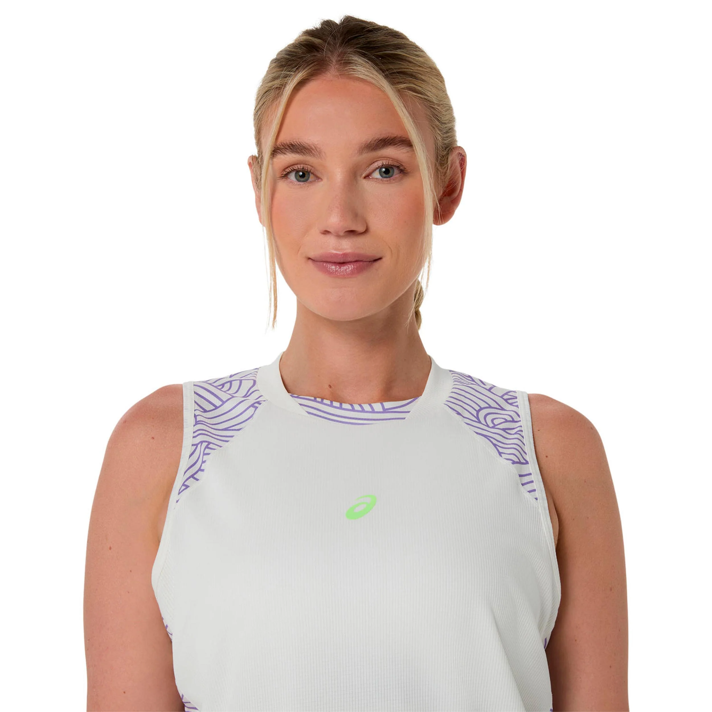 Court All Over Print Tank top Kobiety - krem, niebiesko-szary - Image 5