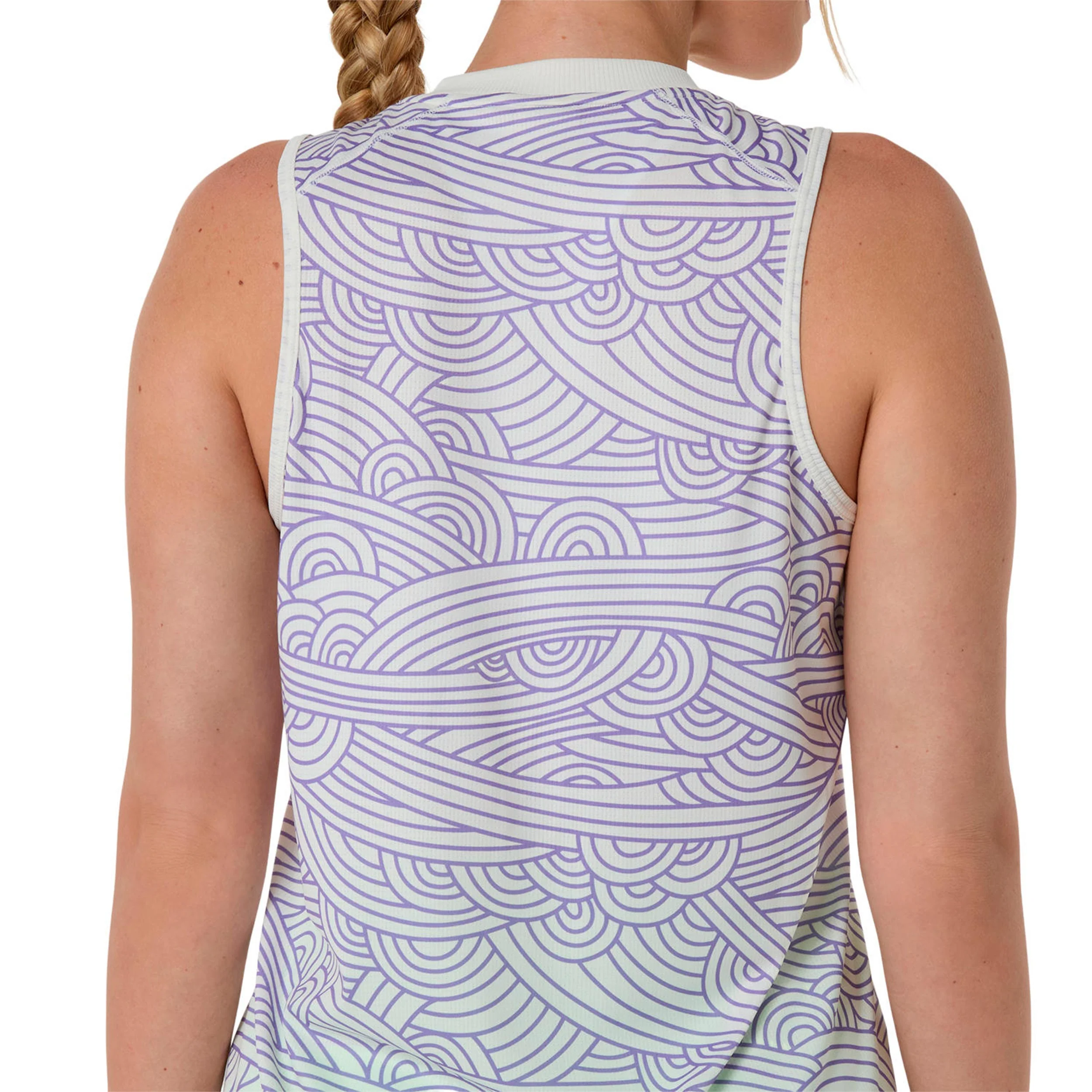 Court All Over Print Tank top Kobiety - krem, niebiesko-szary - Image 7