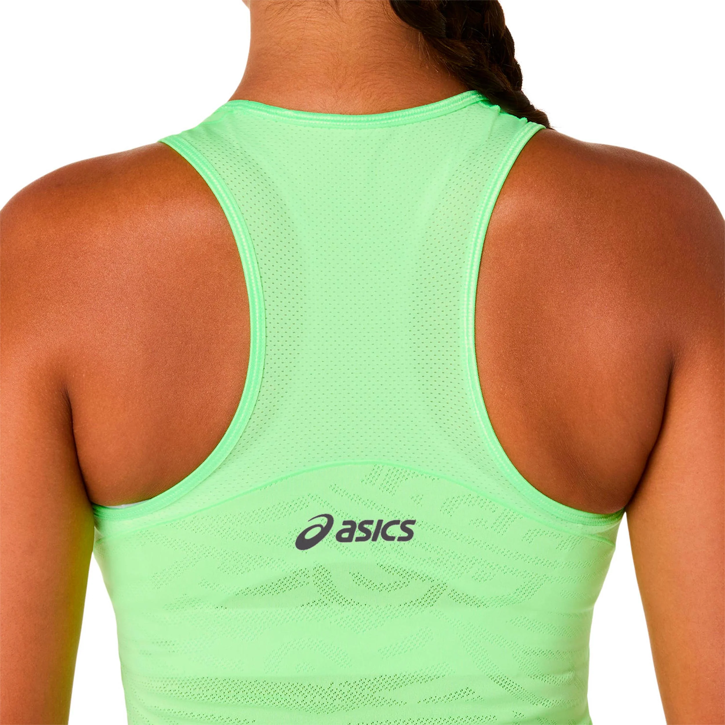 Match Jacquard Crop Tank top Kobiety-limonka - Image 5