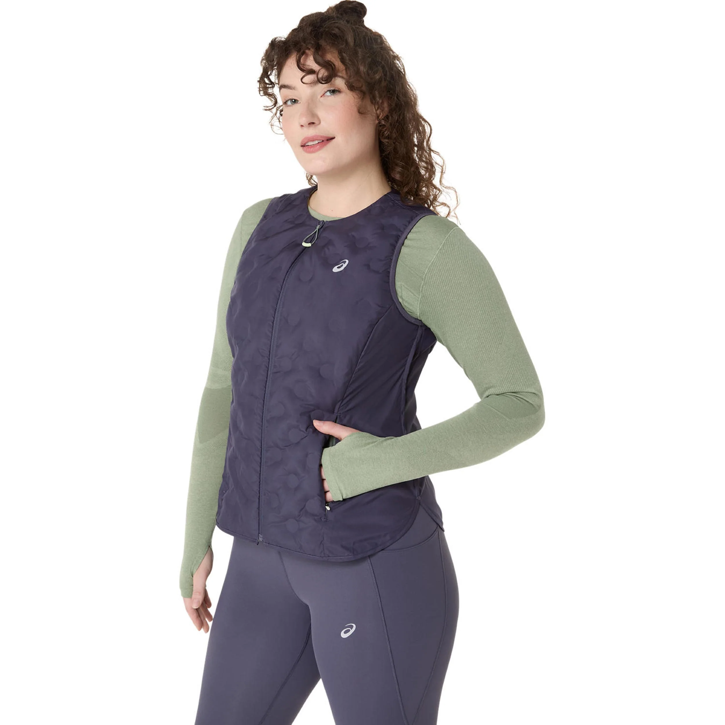 Nagino Padded  Kamizelka do biegania Kobiety - niebiesko-szary - Image 3
