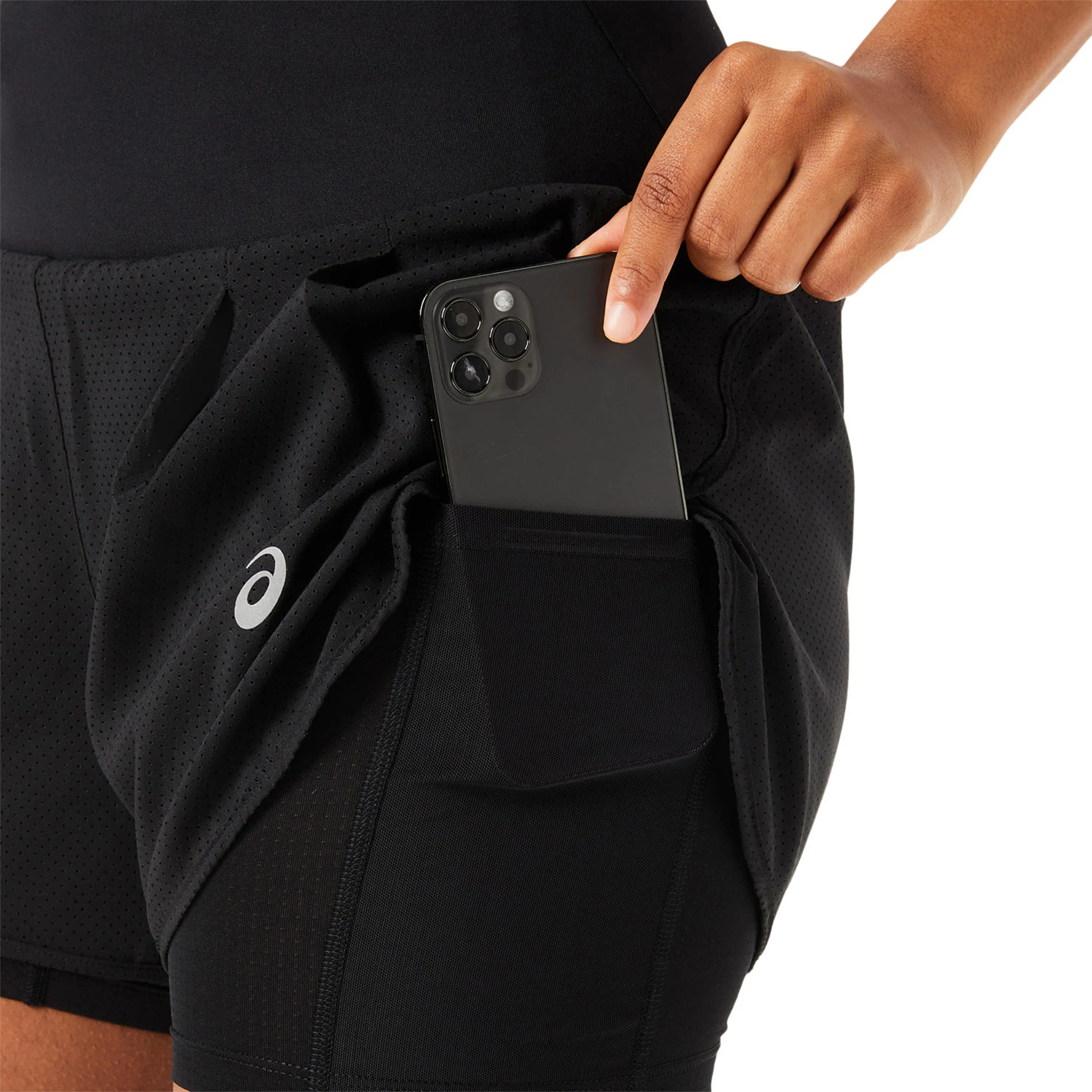 Road 2in1 3.5in Spodenki do biegania Kobiety - czarny - Image 11