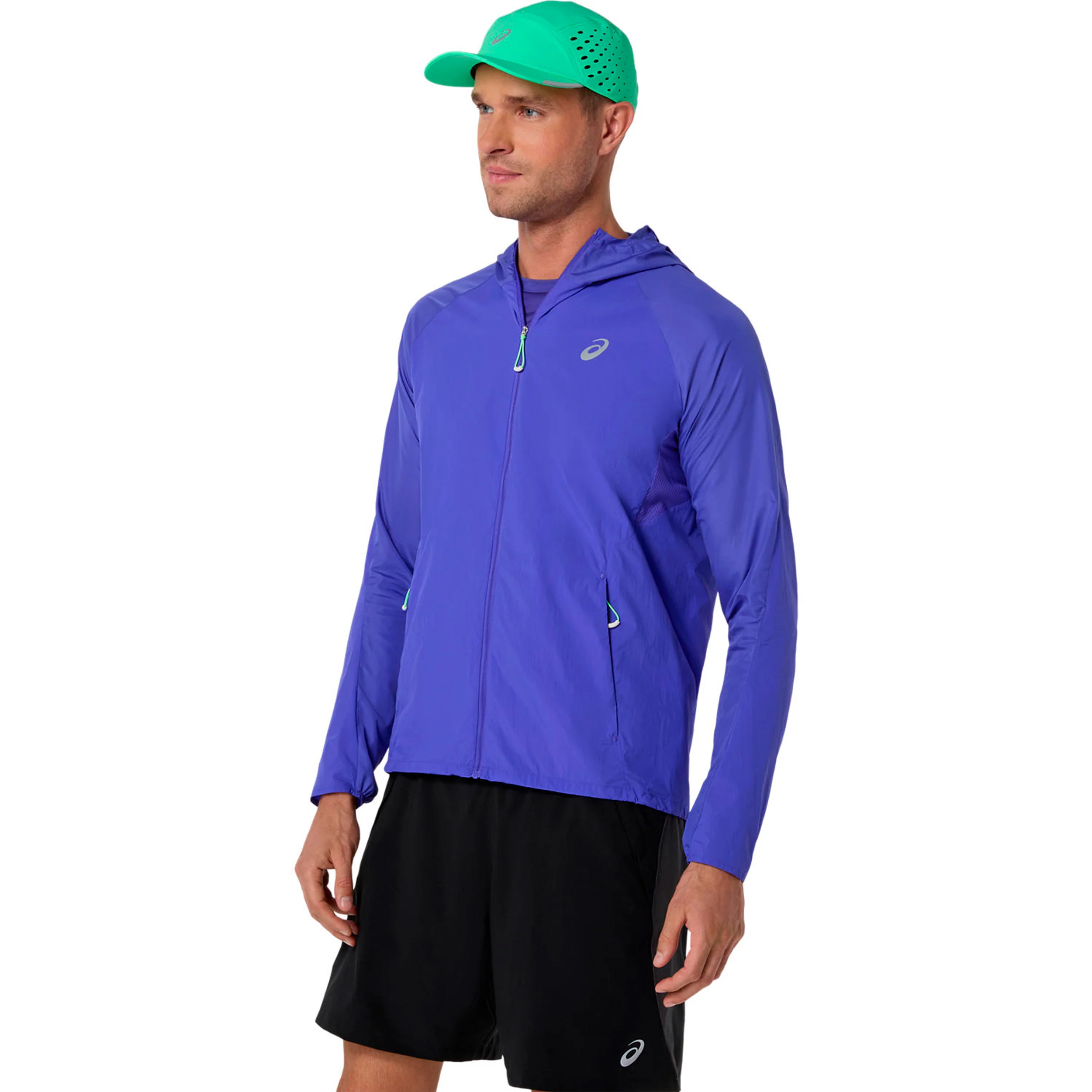 Road Packable Jacket Kurtka do biegania Mężczyźni - niebieski, zieleń