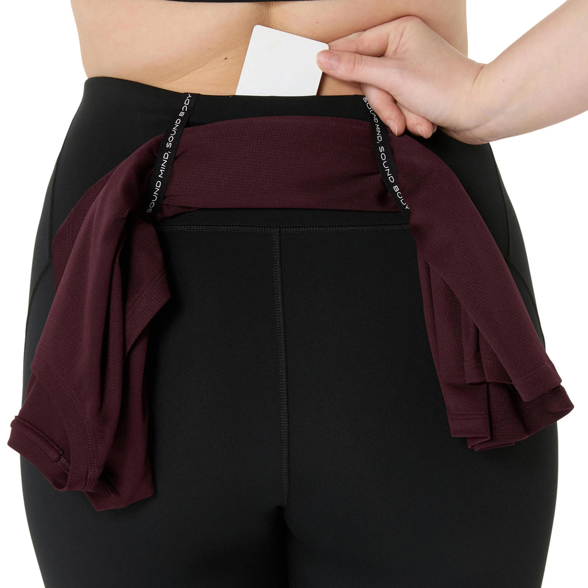 Road Winter High Waist  Getry do biegania Kobiety - czarny - Image 6
