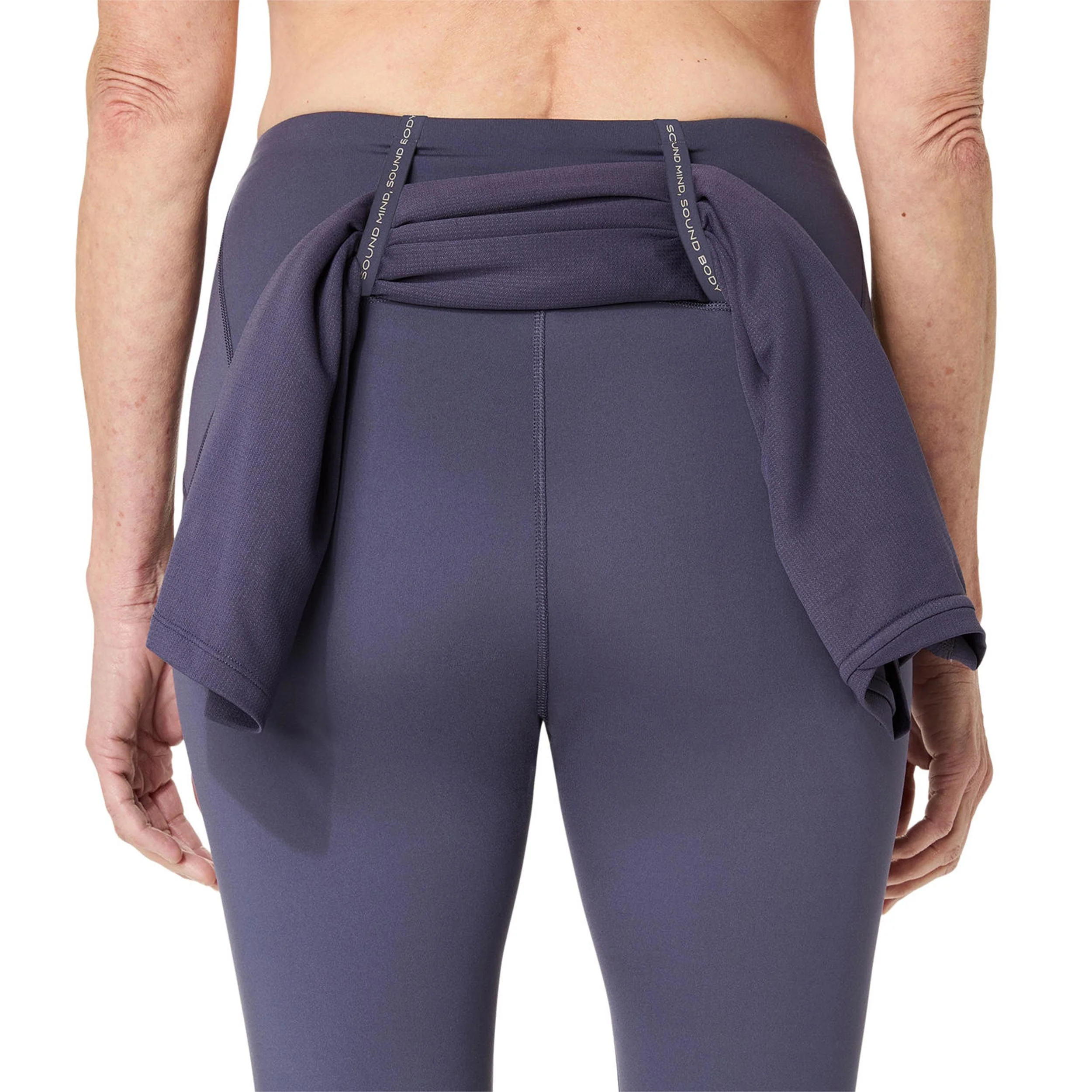 Road Winter High Waist  Getry do biegania Kobiety - niebiesko-szary - Image 6