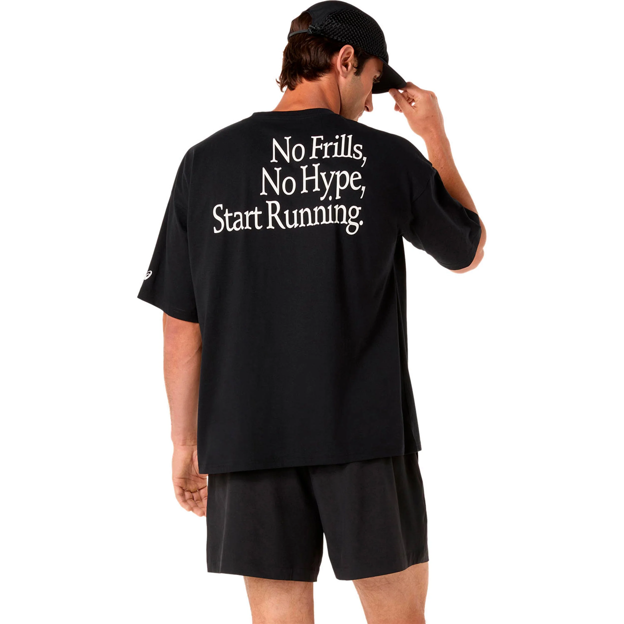 Runner Message Graphic Relaxed Koszulka do biegania Mężczyźni - czarny - Image 5
