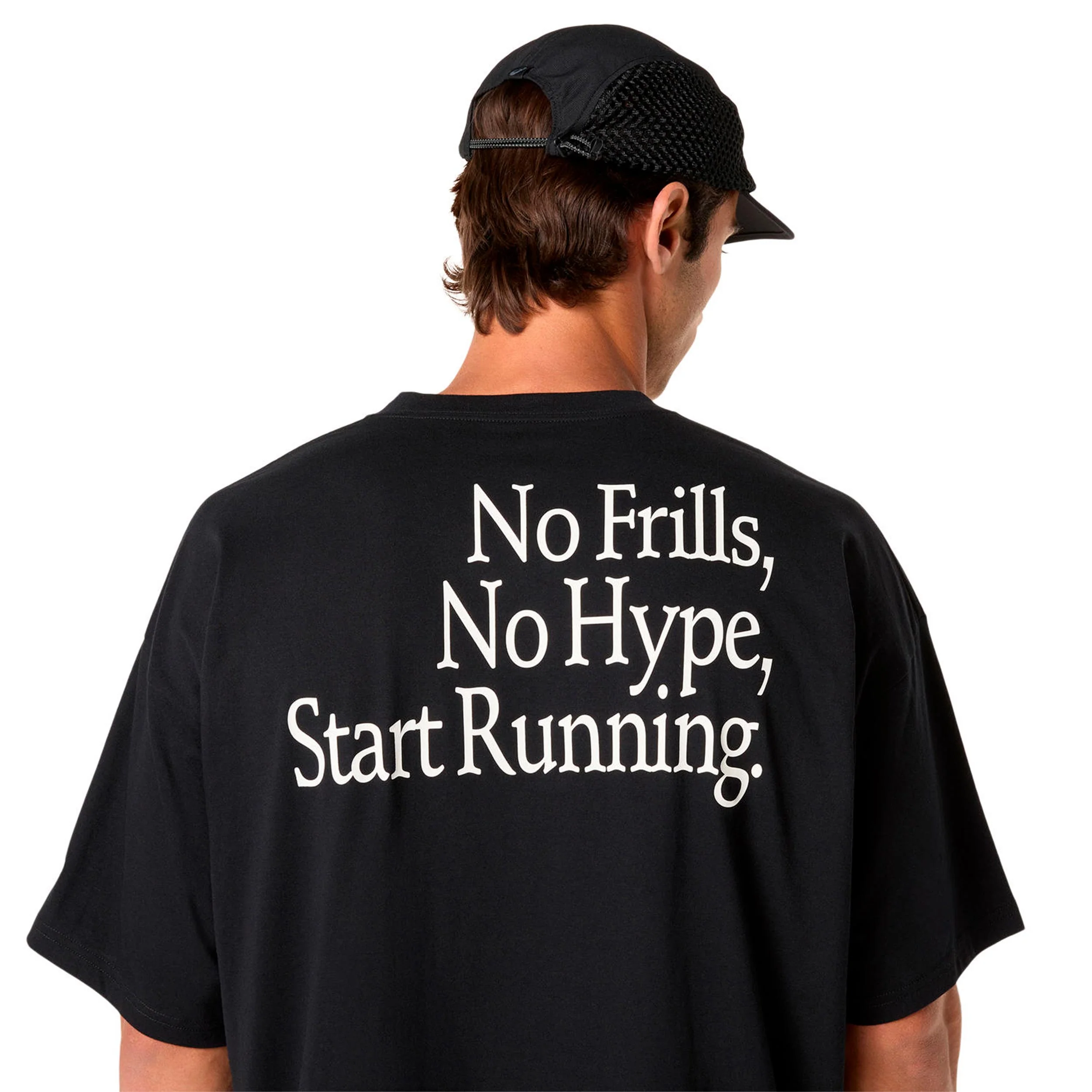 Runner Message Graphic Relaxed Koszulka do biegania Mężczyźni - czarny - Image 8