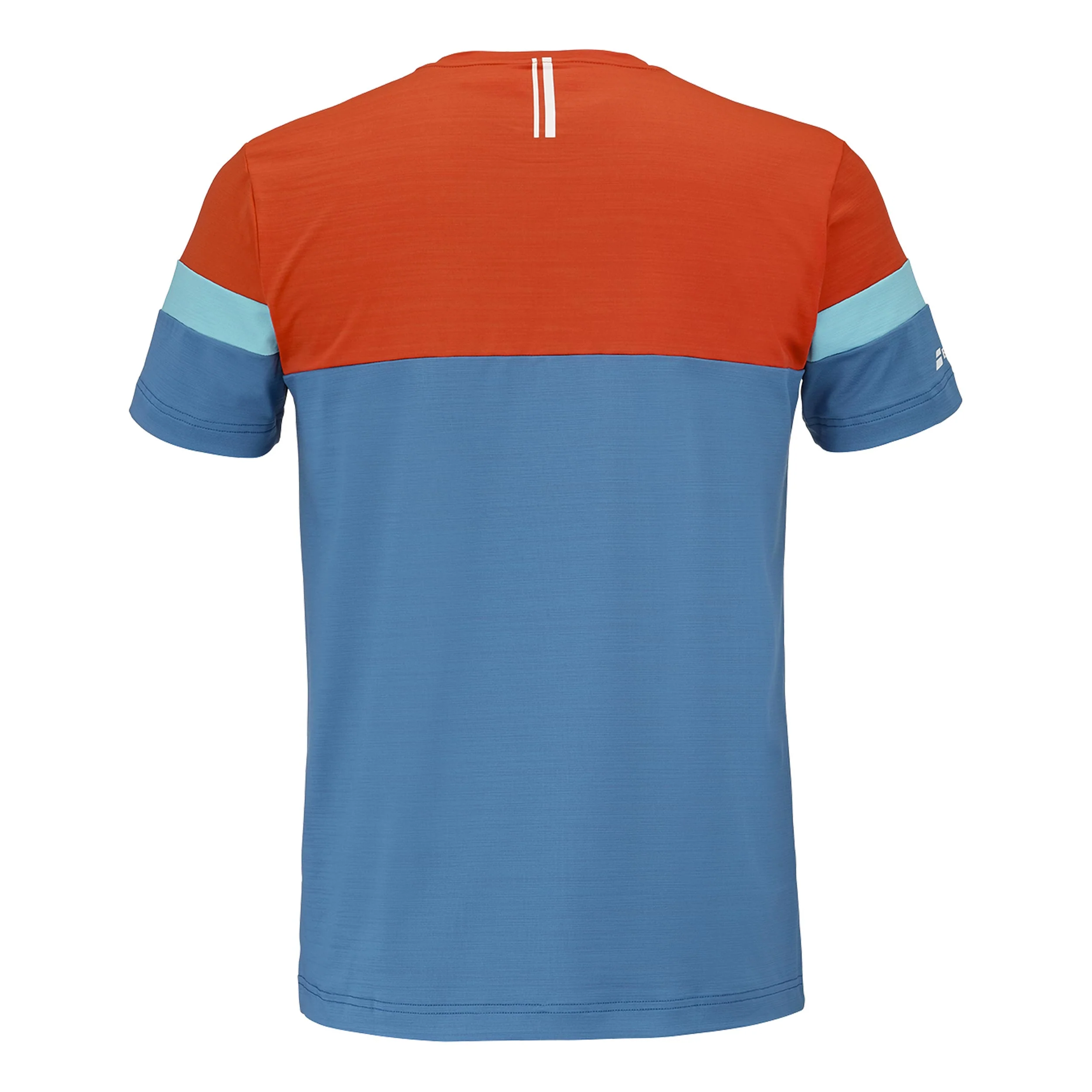 Crew Neck Koszulka Mężczyźni - ciemnoniebieski, pomarańczowy - Image 3