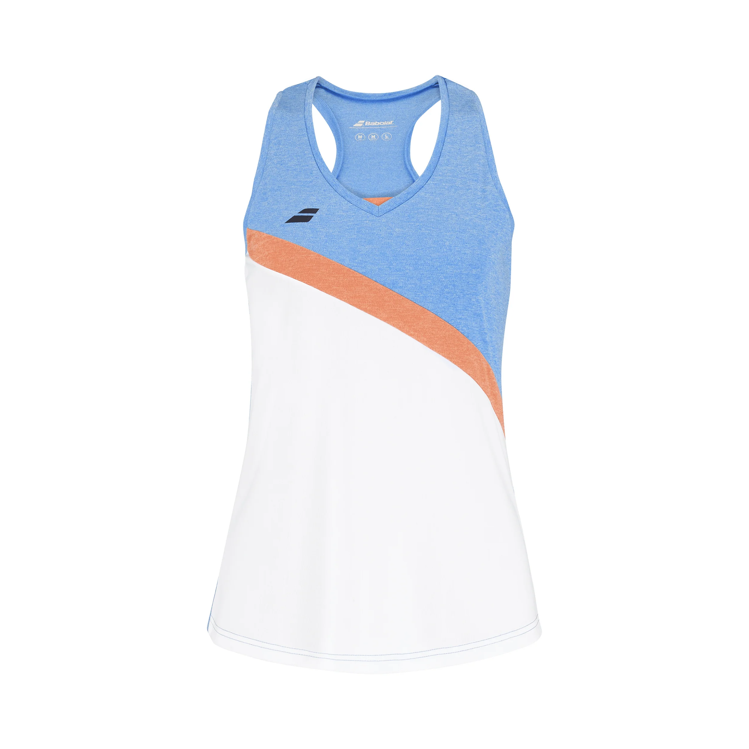 Play Tank Top Dziewczynki-Biały,Jasnoniebieski