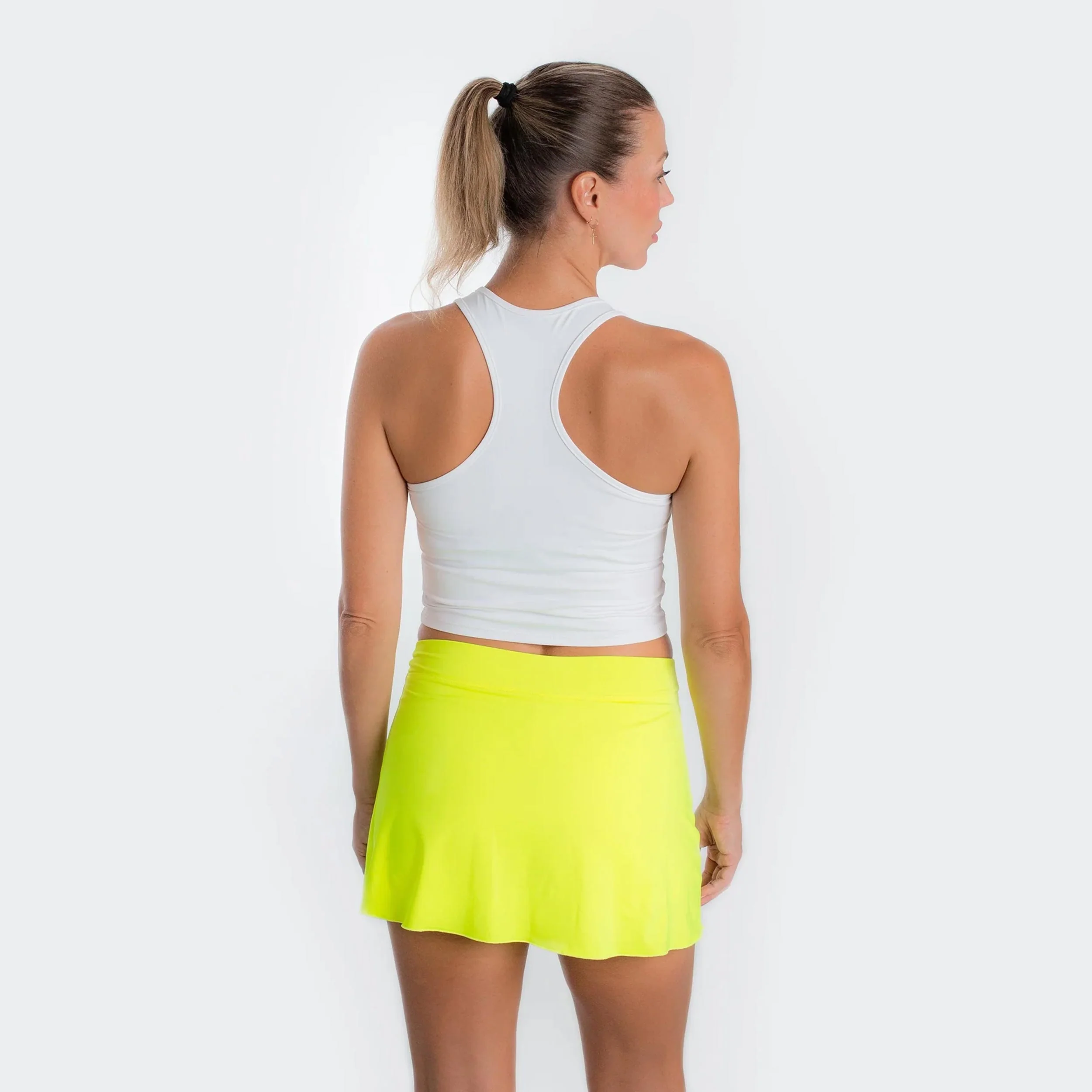 Basica Corta Tank Top Kobiety-Biały - Image 4