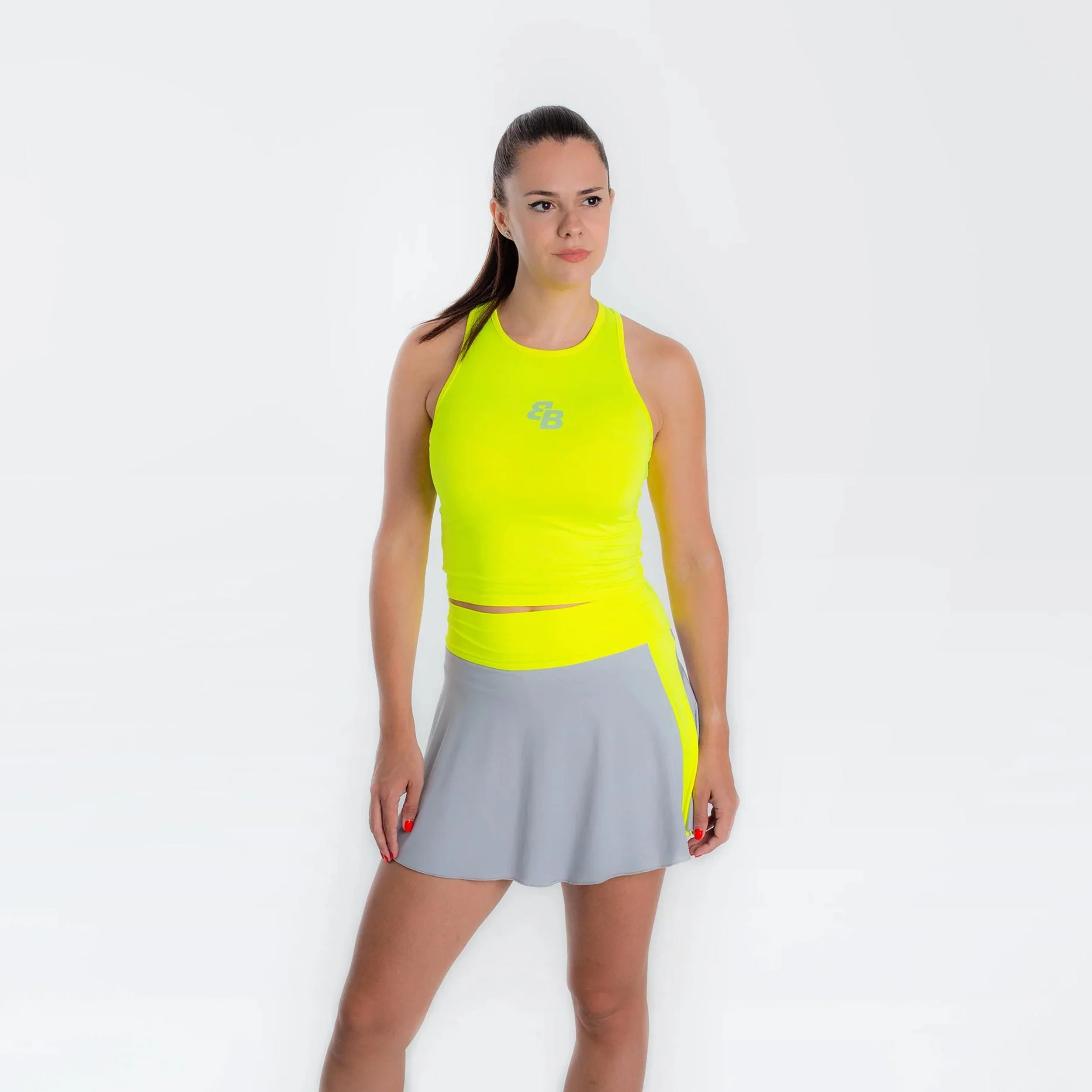 Basica Corta Tank Top Kobiety-Żółty - Image 3