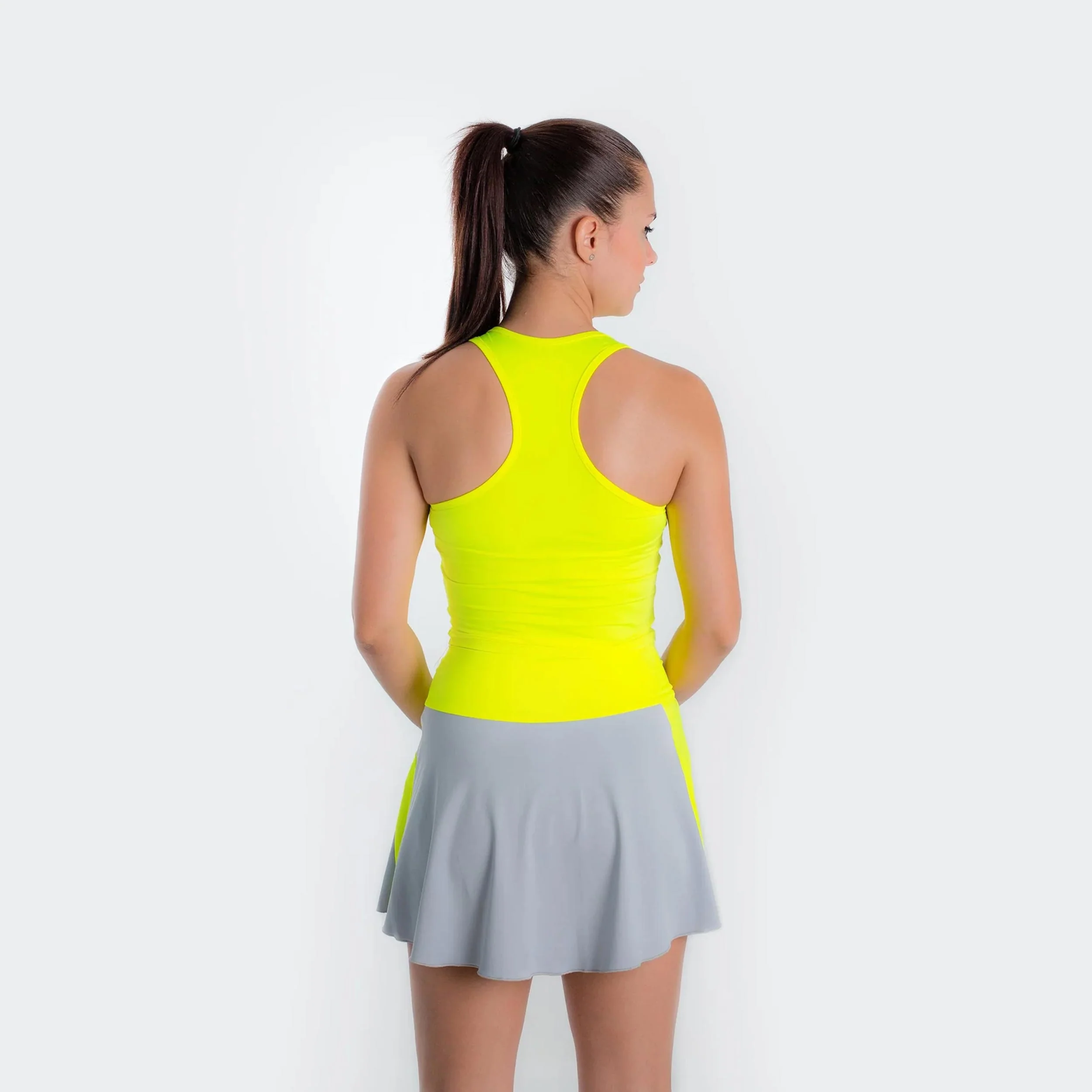Basica Corta Tank Top Kobiety-Żółty - Image 4