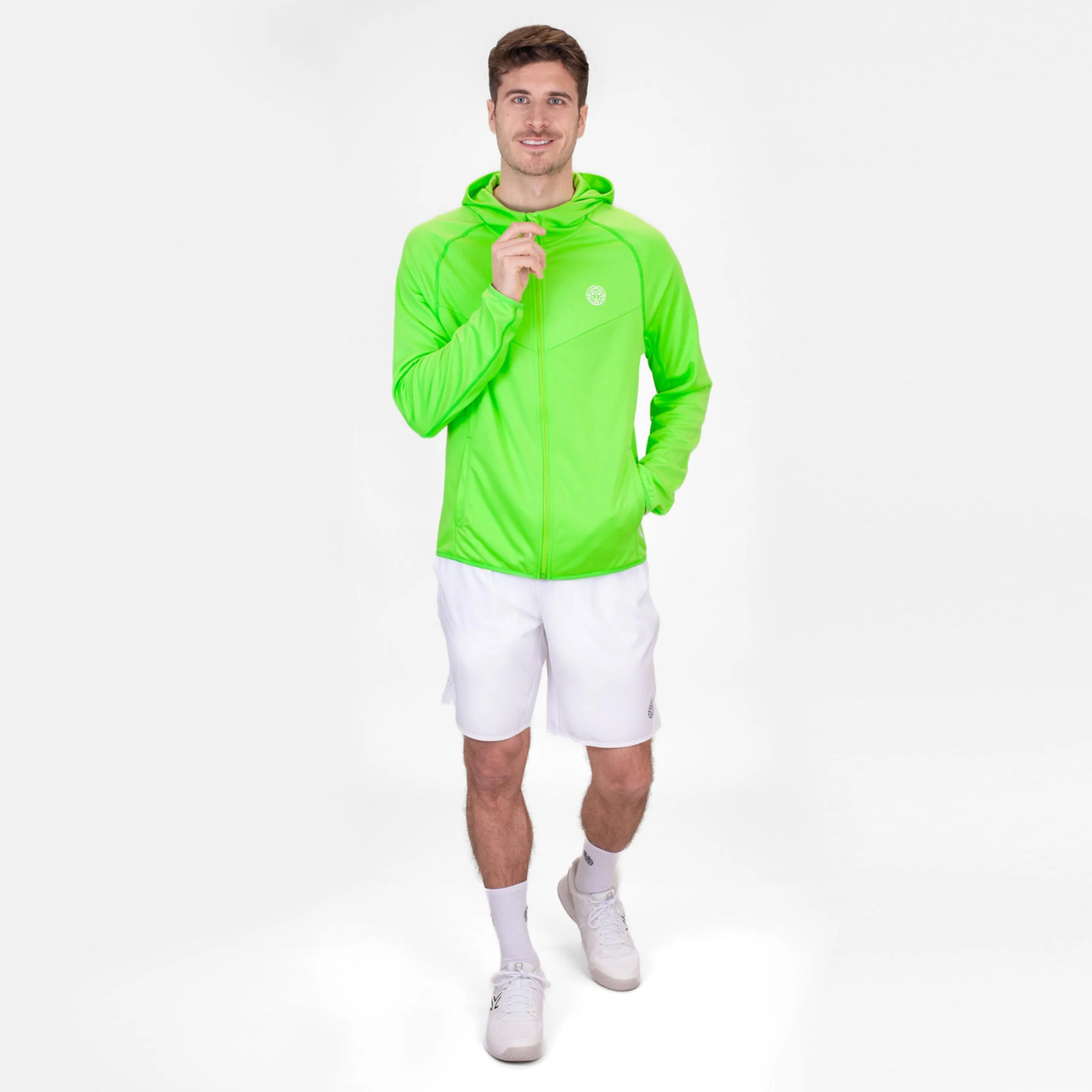Crew Hood Bluza Dresowa Mężczyźni-Neonowy Zielony - Image 4