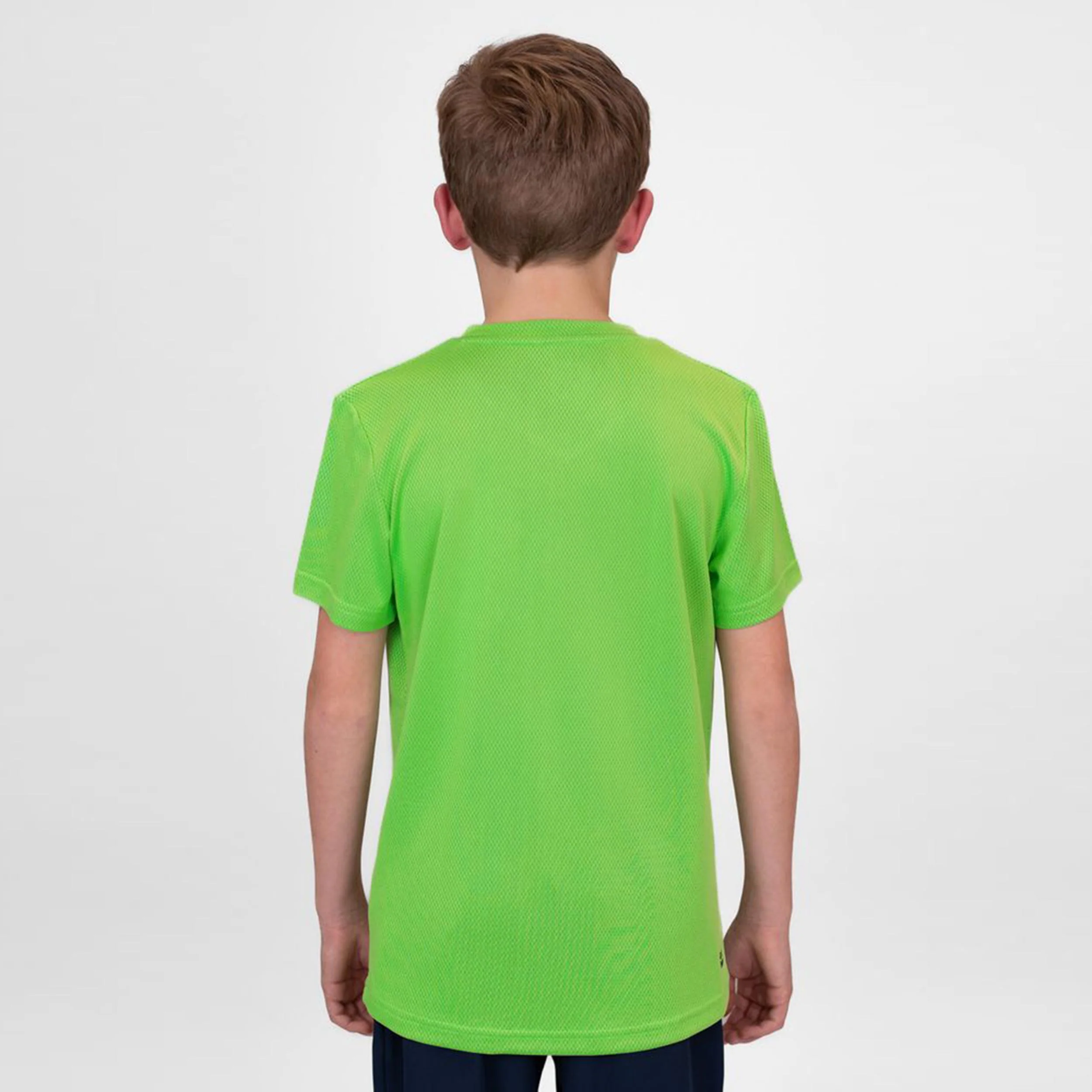 Crew Inside Out V-Neck Koszulka Chłopcy-Neonowy Zielony,Ciemnoniebieski - Image 5