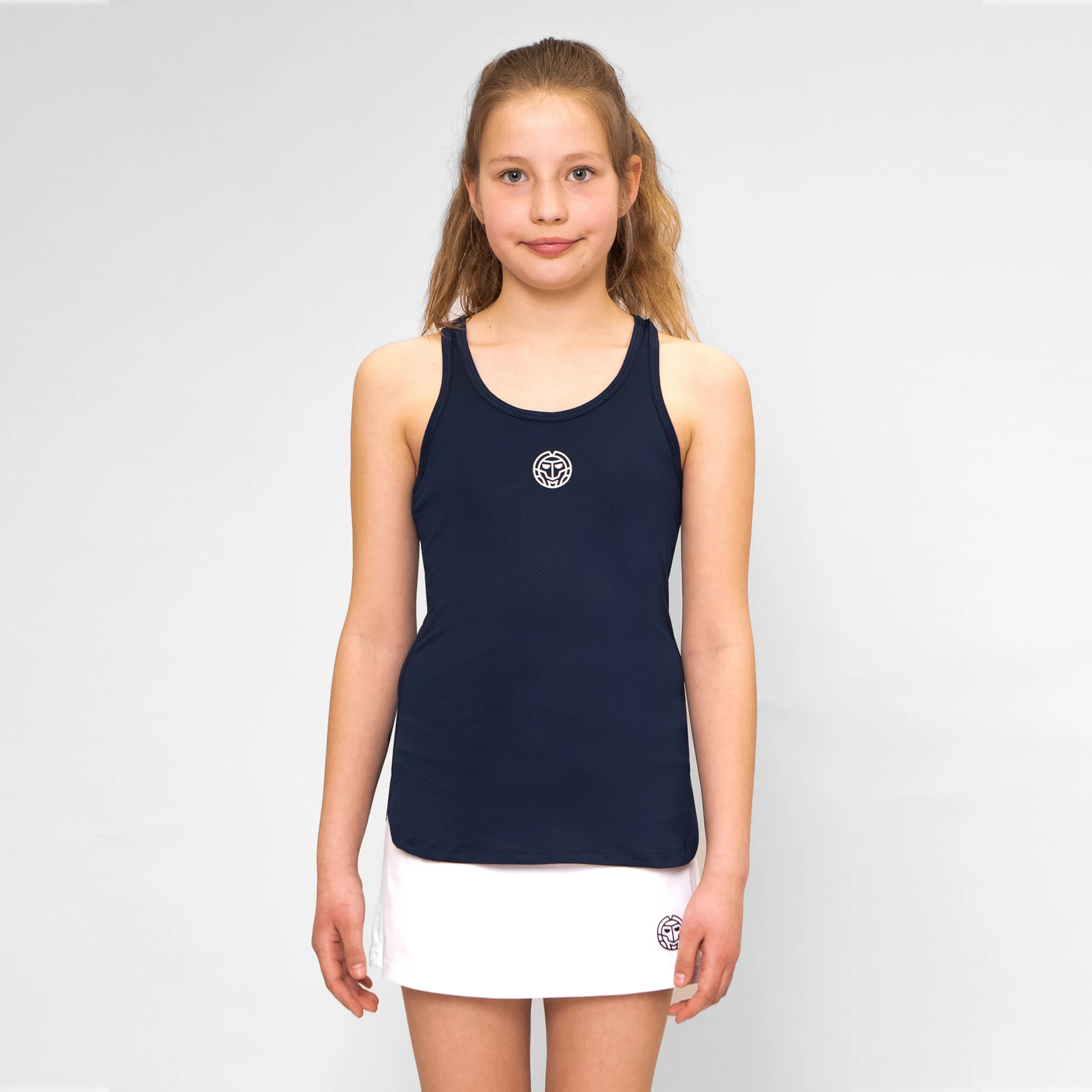 Crew Junior Tank Top Dziewczynki-Ciemnoniebieski - Image 5