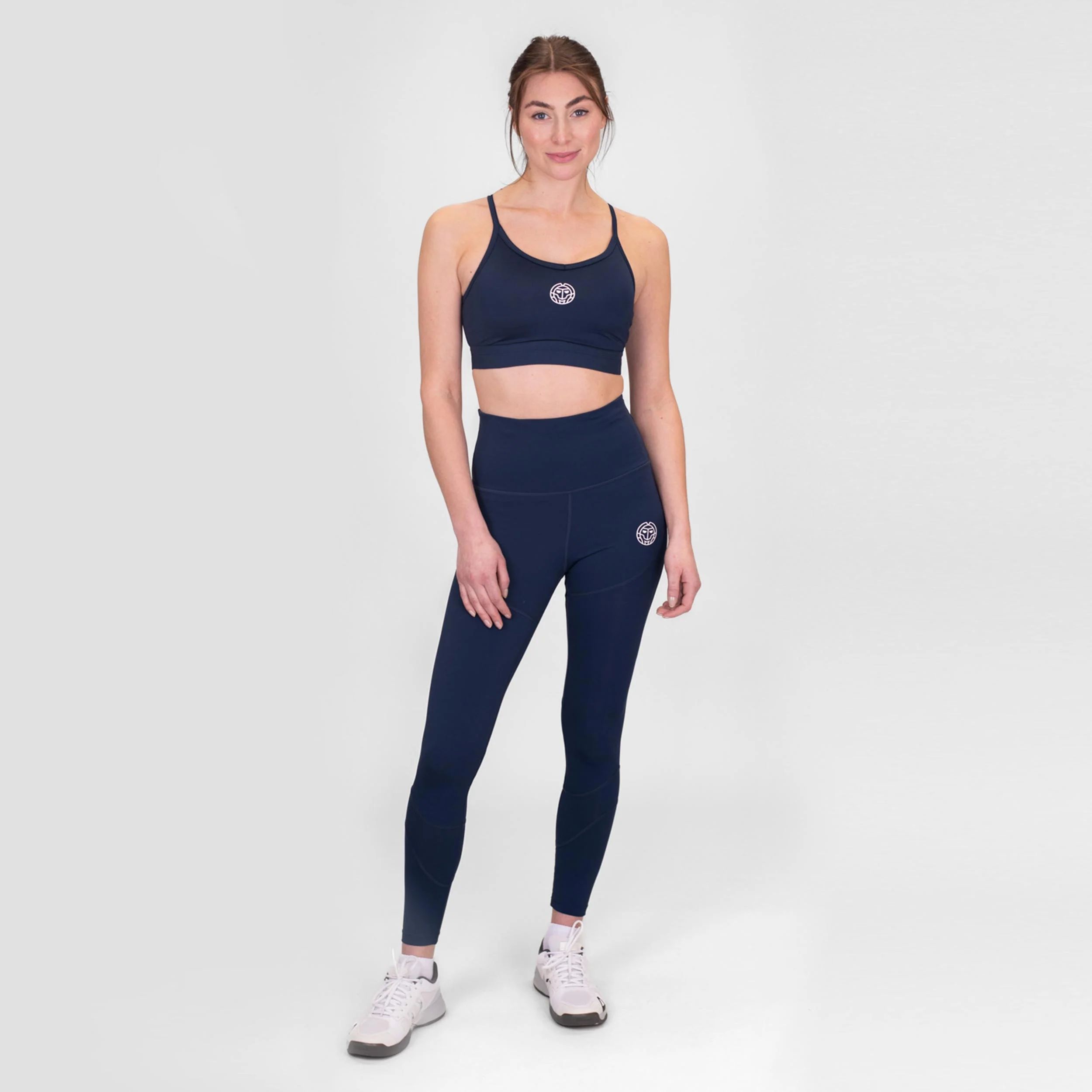 Crew Low Support Strappy Stanik Sportowy Kobiety-Ciemnoniebieski - Image 5