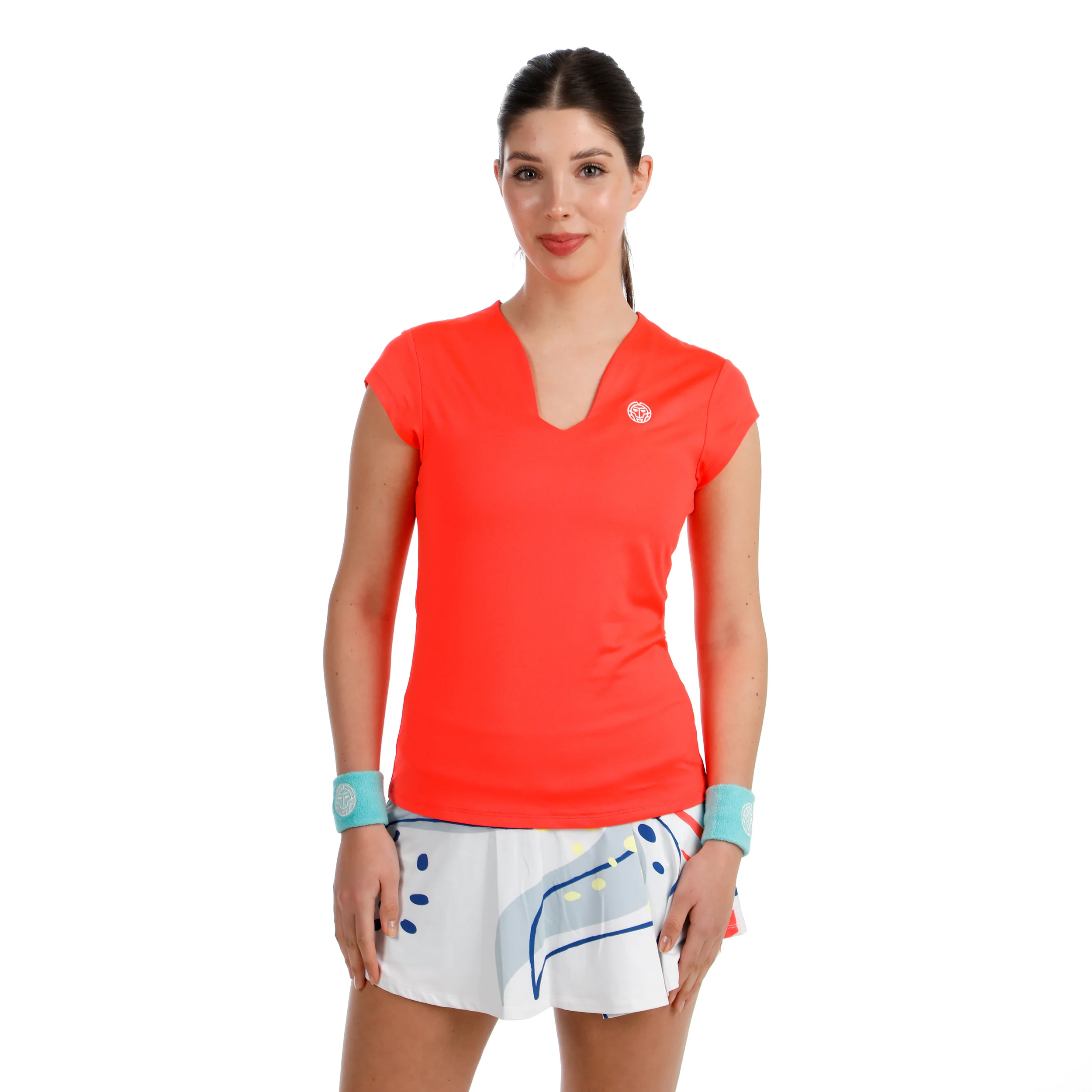 Hey Laguna V-Neck Koszulka Kobiety-koral - Image 5