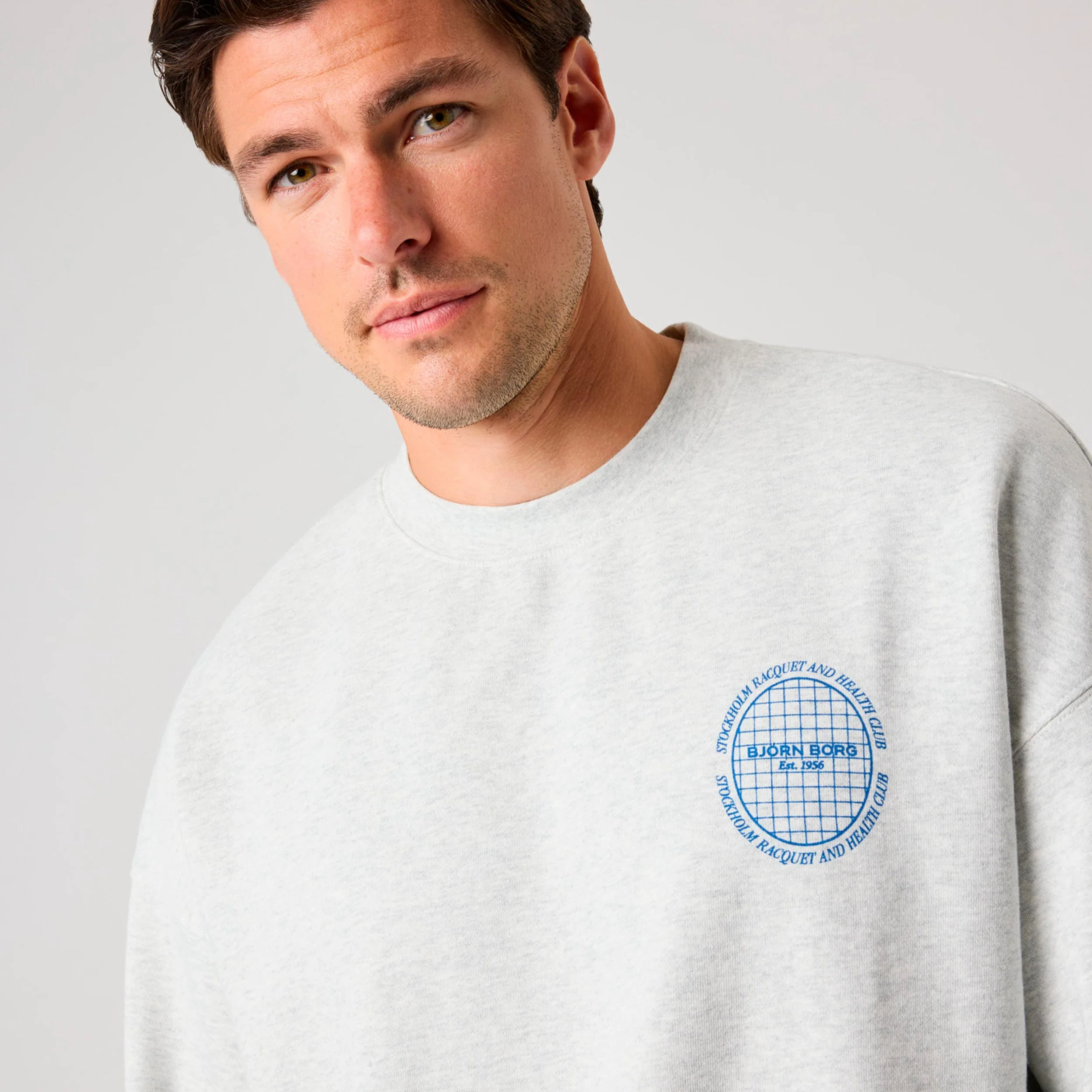 Ace Oversized Bluza Mężczyźni - jasnoszary - Image 3
