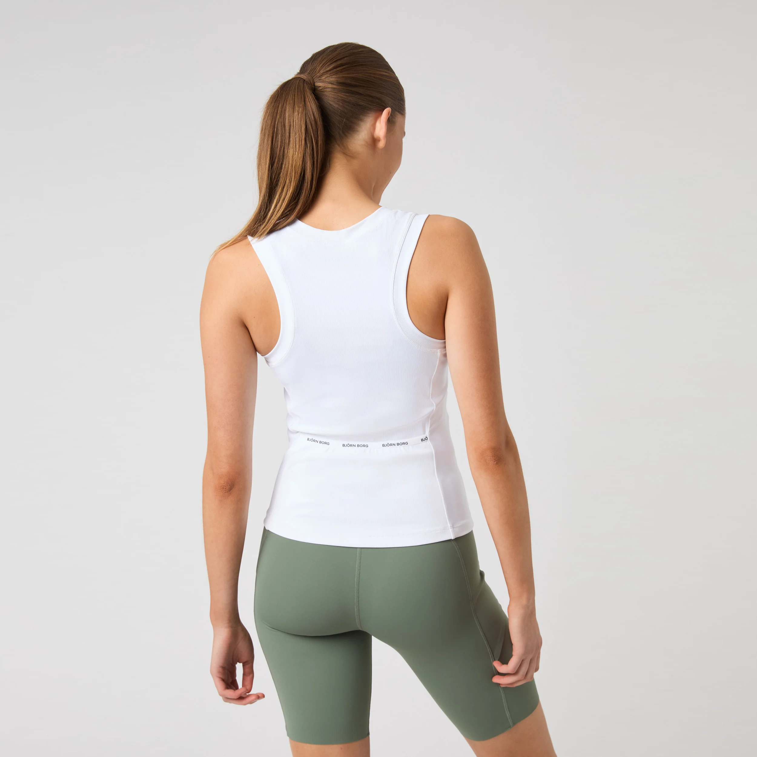 Ace Pocket Ribbed Tank top Kobiety - biały - Image 6