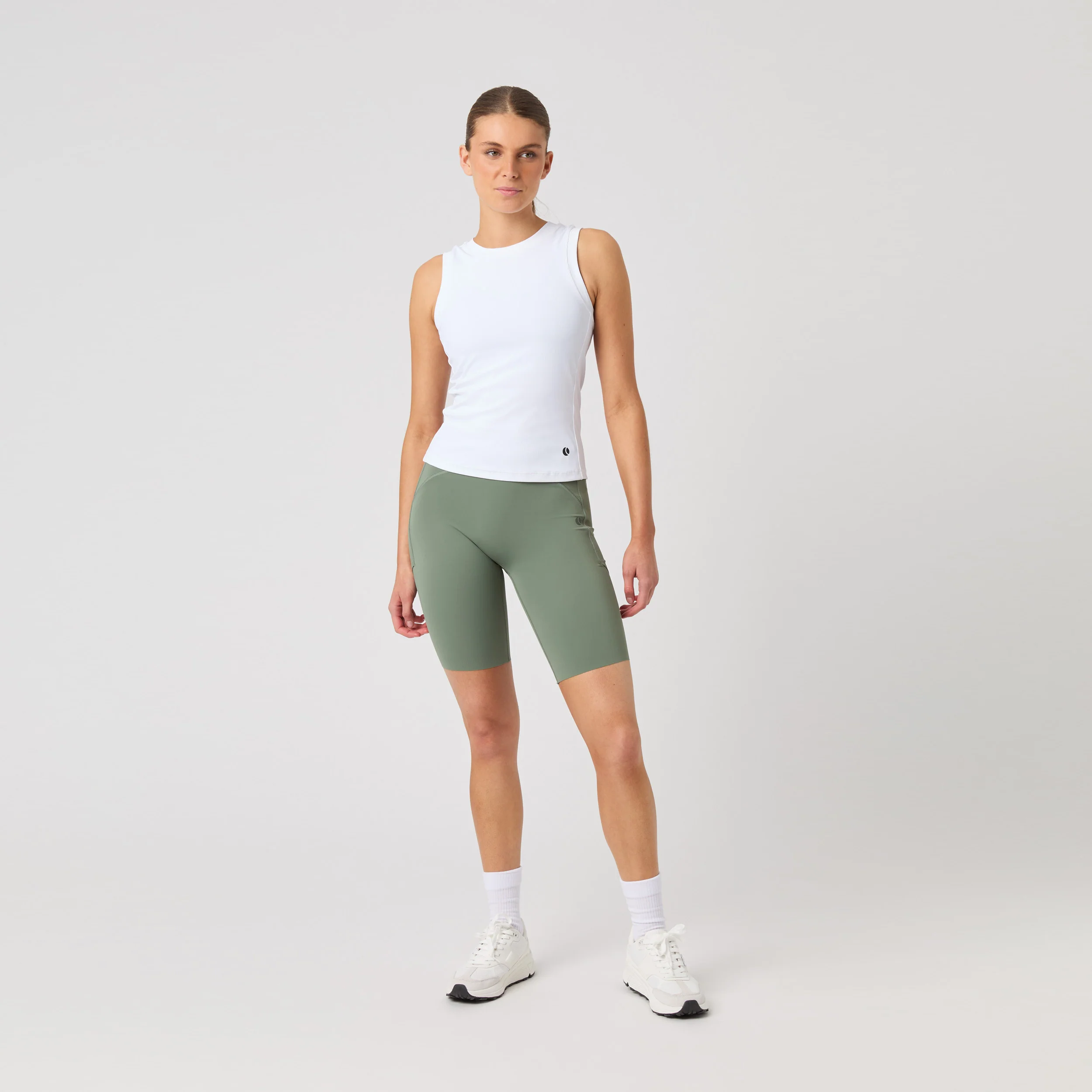 Ace Pocket Ribbed Tank top Kobiety - biały - Image 7