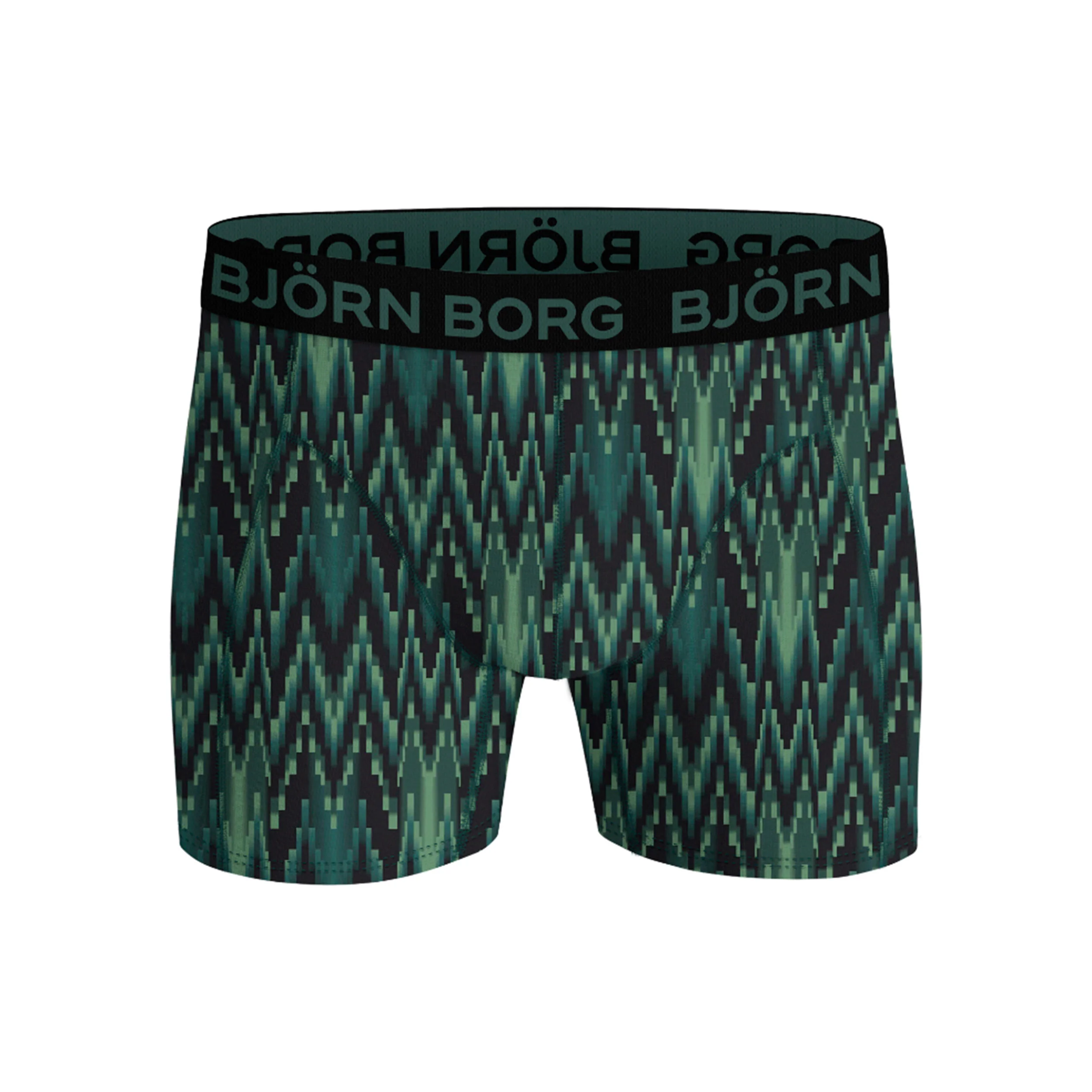 Cotton Stretch Bokserki sportowe Opakowanie 3 szt. Mężczyźni - czarny, ciemnozielony - Image 4