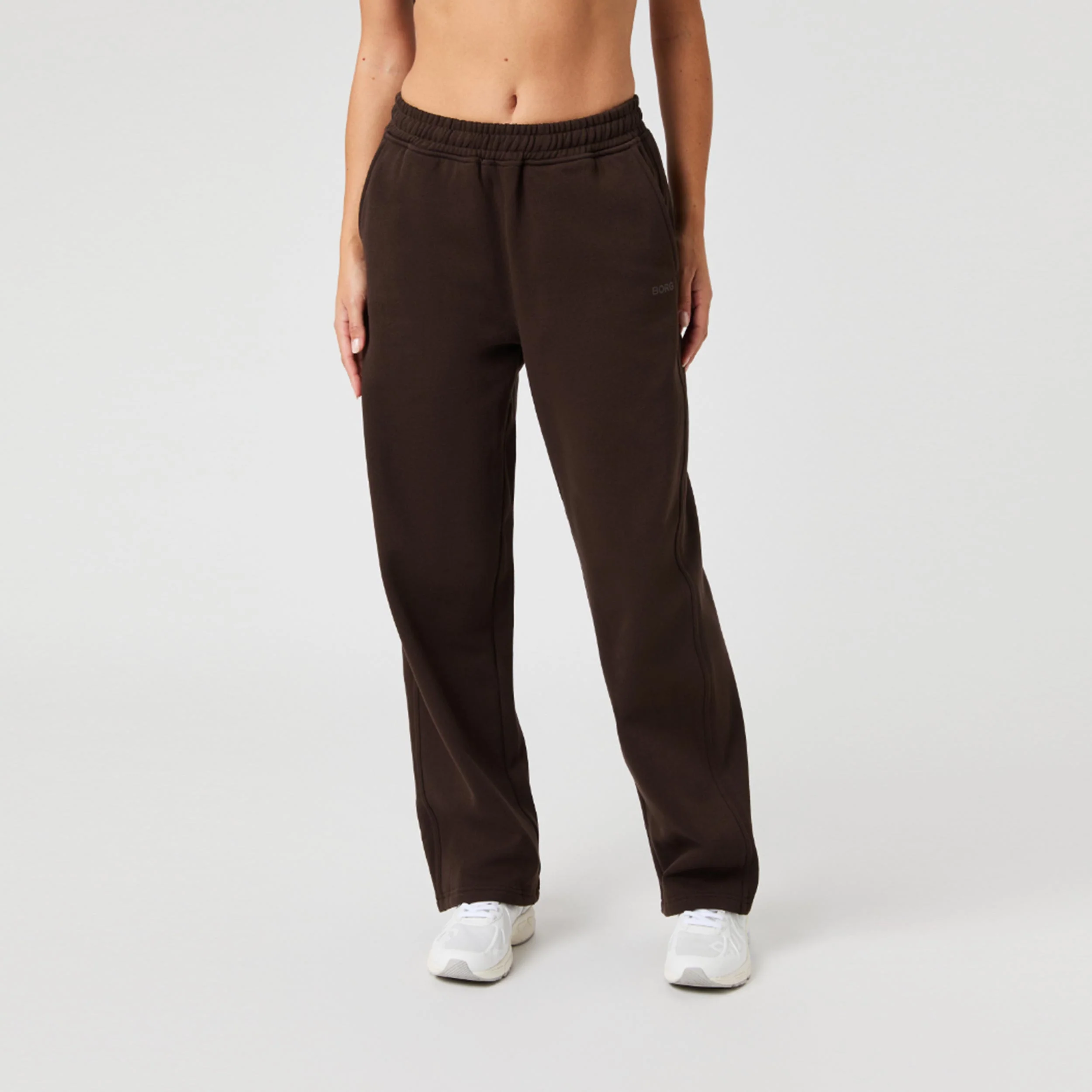 Studio Oversized Straight Spodnie Dresowe Kobiety-Brąz