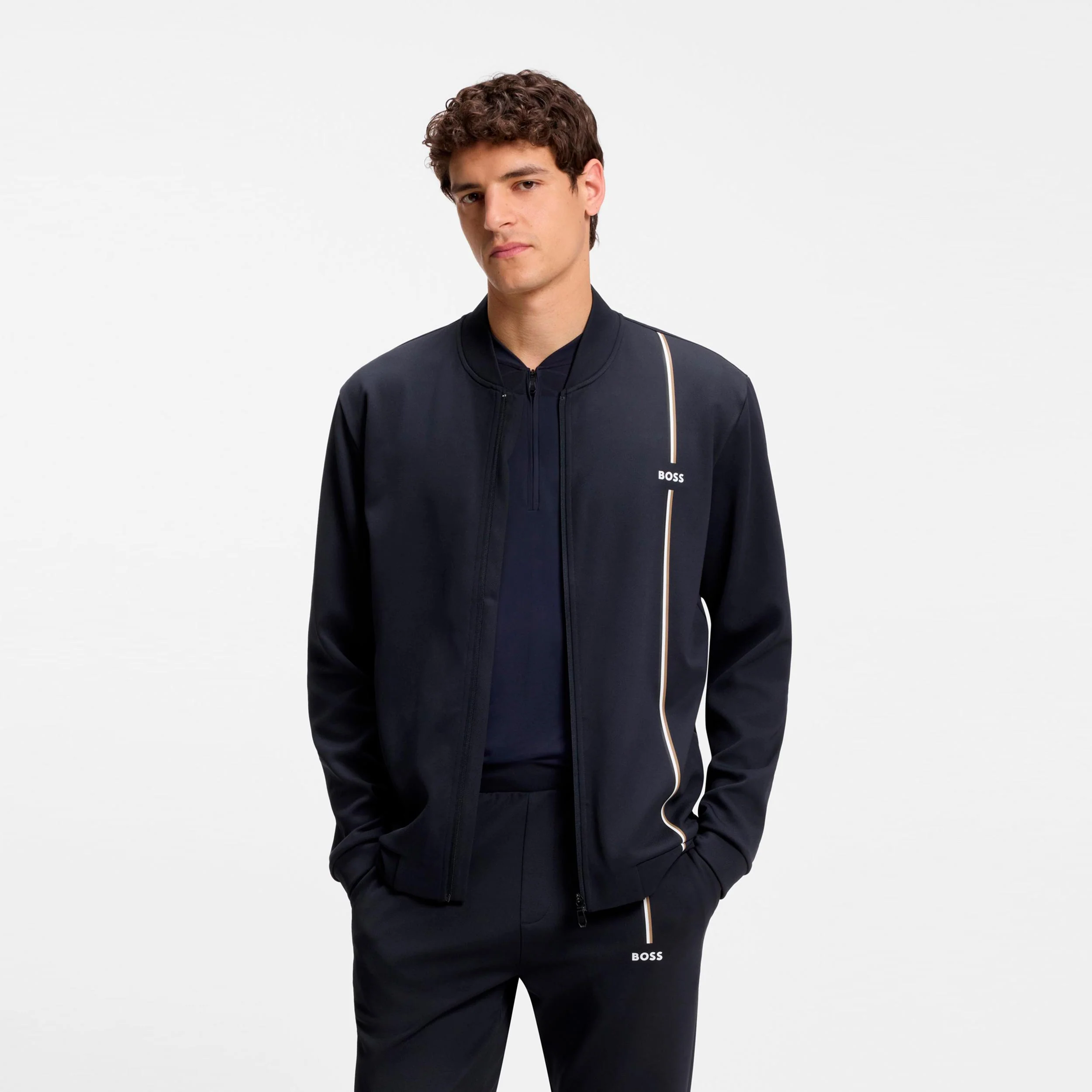 Game Full Zip Bluza dresowa Mężczyźni - ciemnoniebieski