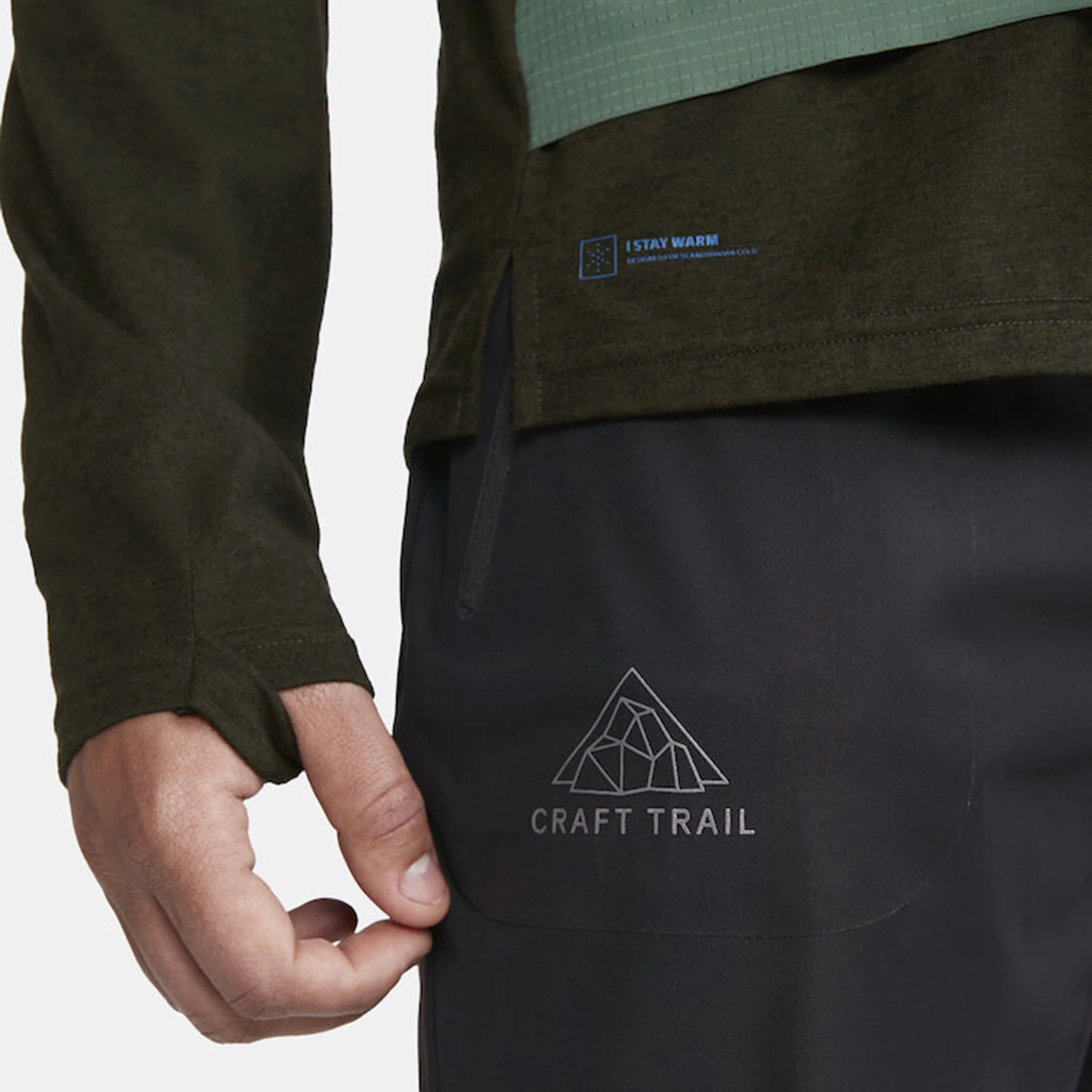 ADV Trail Wool Wind Top do biegania Mężczyźni - niebieski, - Image 9