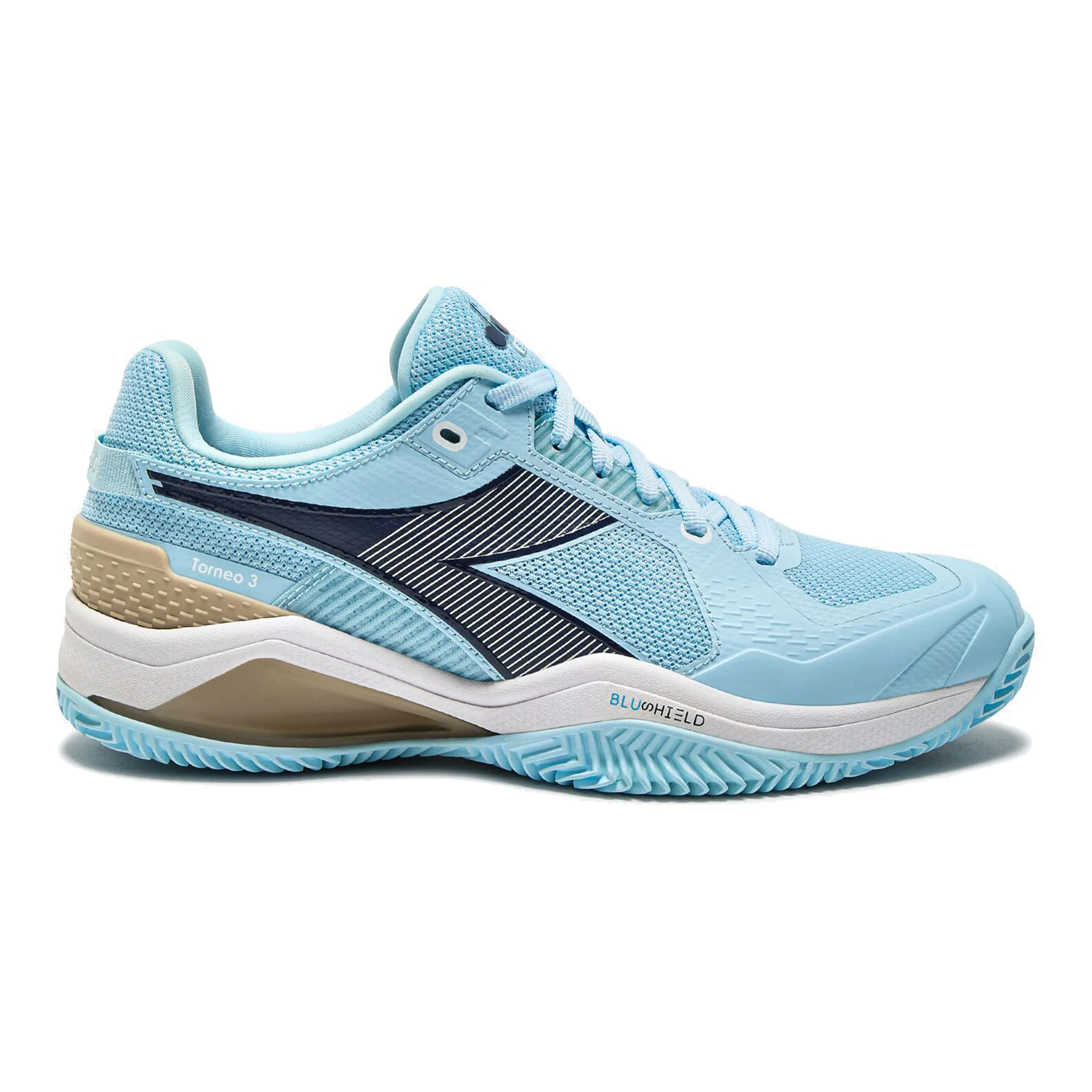 Blushield Torneo 3 buty do tenisa ziemnego Kobiety-jasnoniebieski,ciemnoniebieski