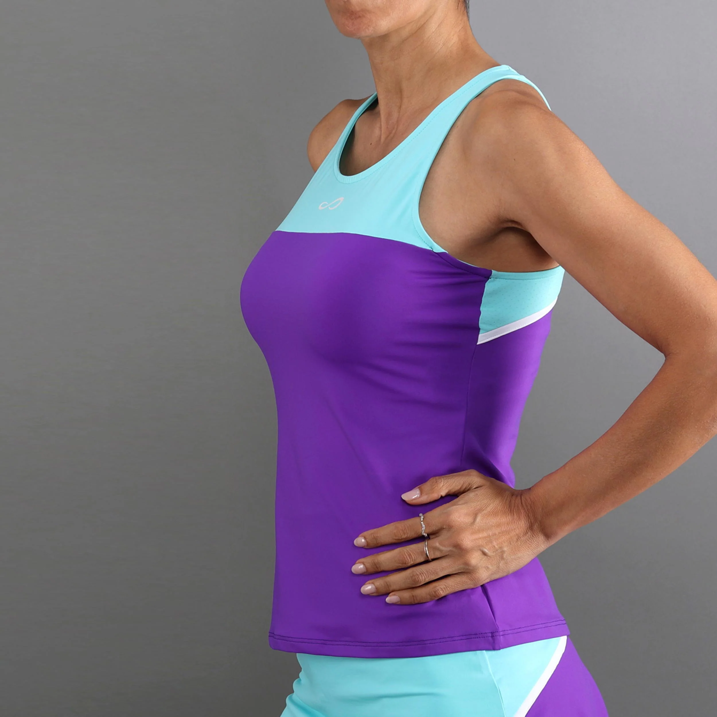 Bloom Tank top Kobiety-fioletowy, turkus - Image 3