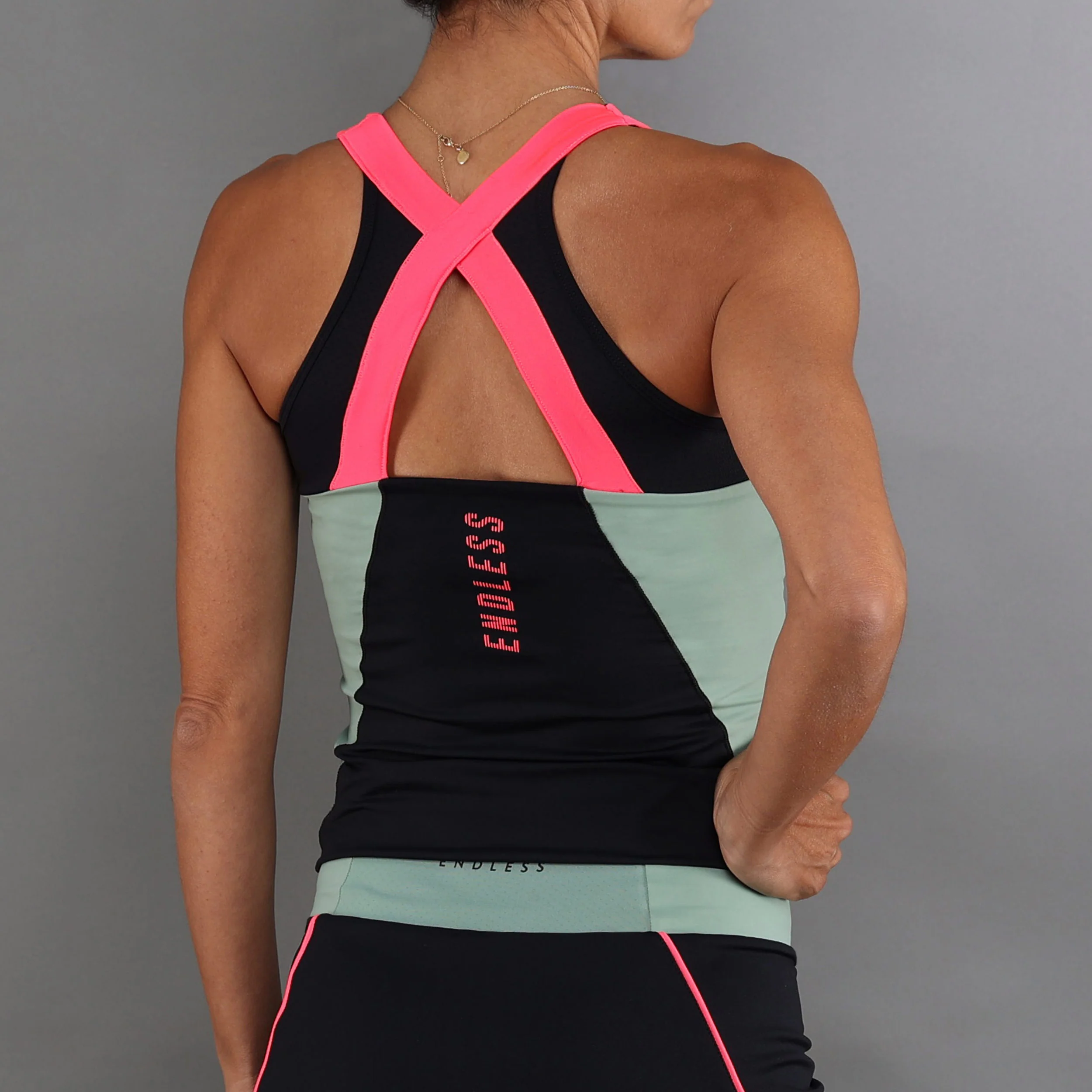 Grace Tank Top Kobiety-Czarny,Zieleń - Image 2